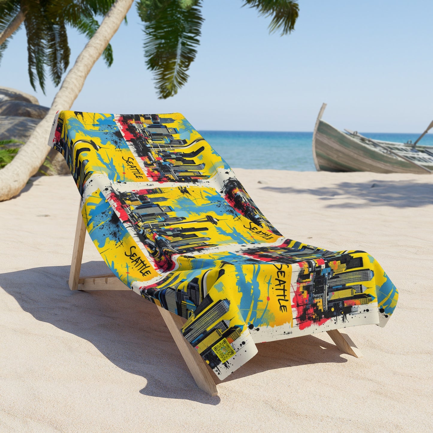 I.O.V-SEAsky1 Beach Towel