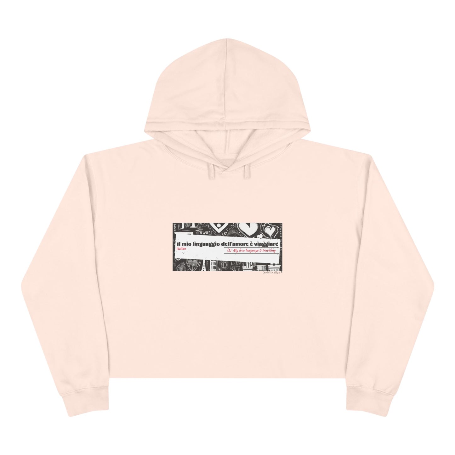 I.O.V-Love Language-Crop Hoodie