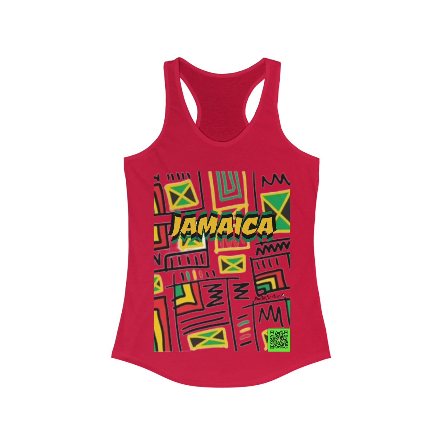 I.O.V-Jamaica Abstract Women's Ideal Racerback Tank