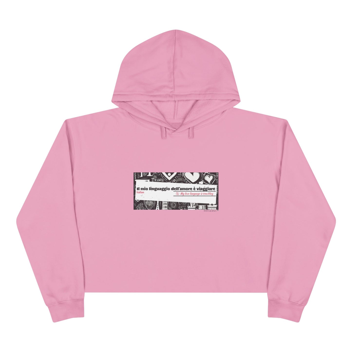 I.O.V-Love Language-Crop Hoodie