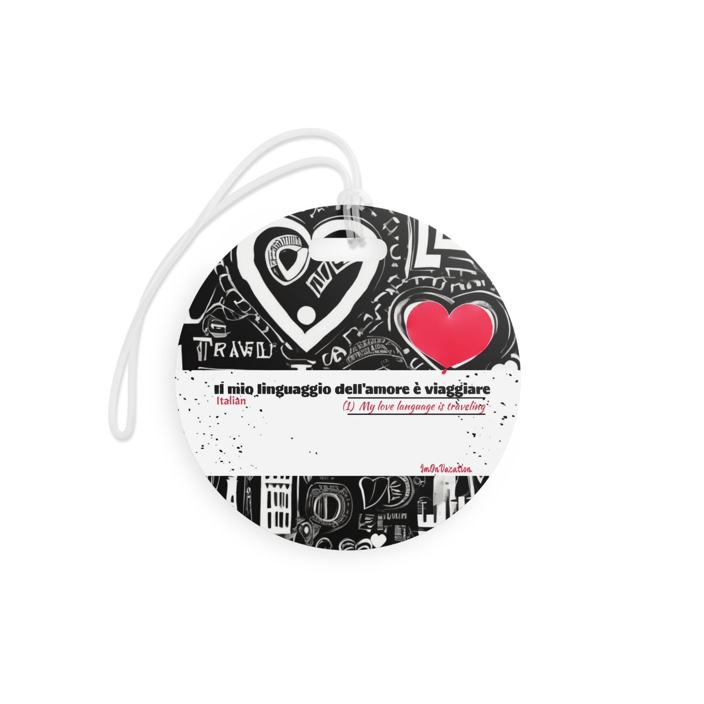 I.O.V-Love Language Luggage Tag
