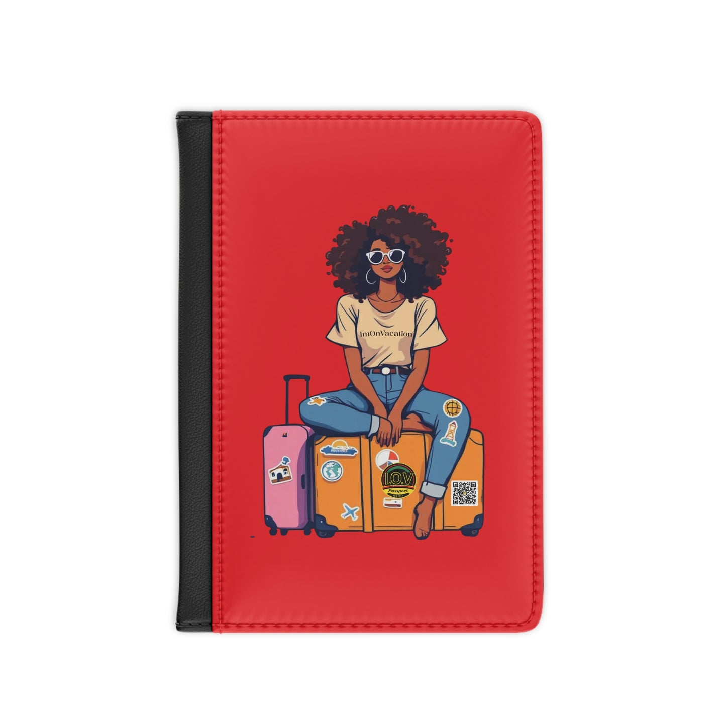 I.O.V BGTT Red Chic Passport Cover for Travelers
