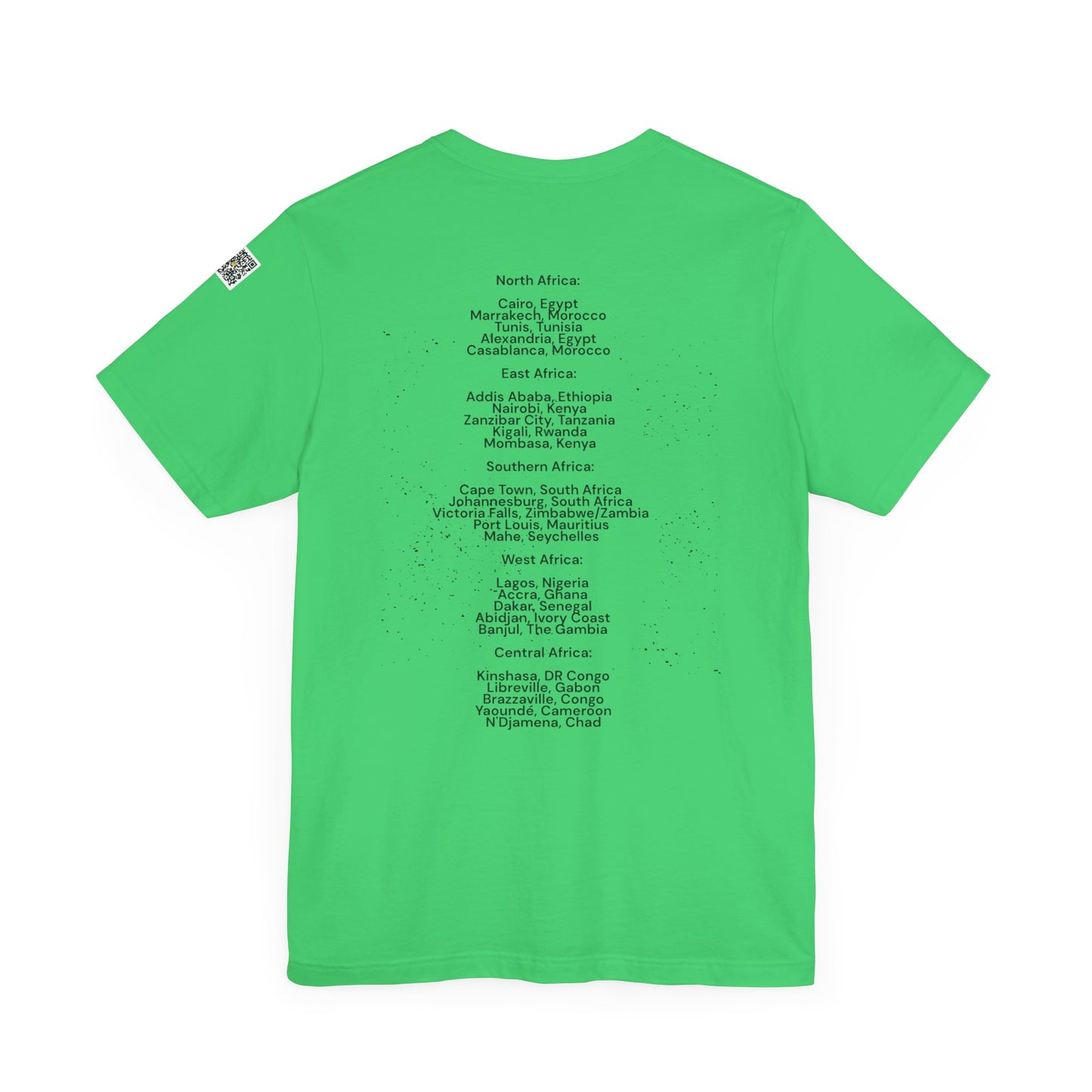 I.O.V-Africa-25 Cities to visit -Unisex Jersey Short Sleeve Tee