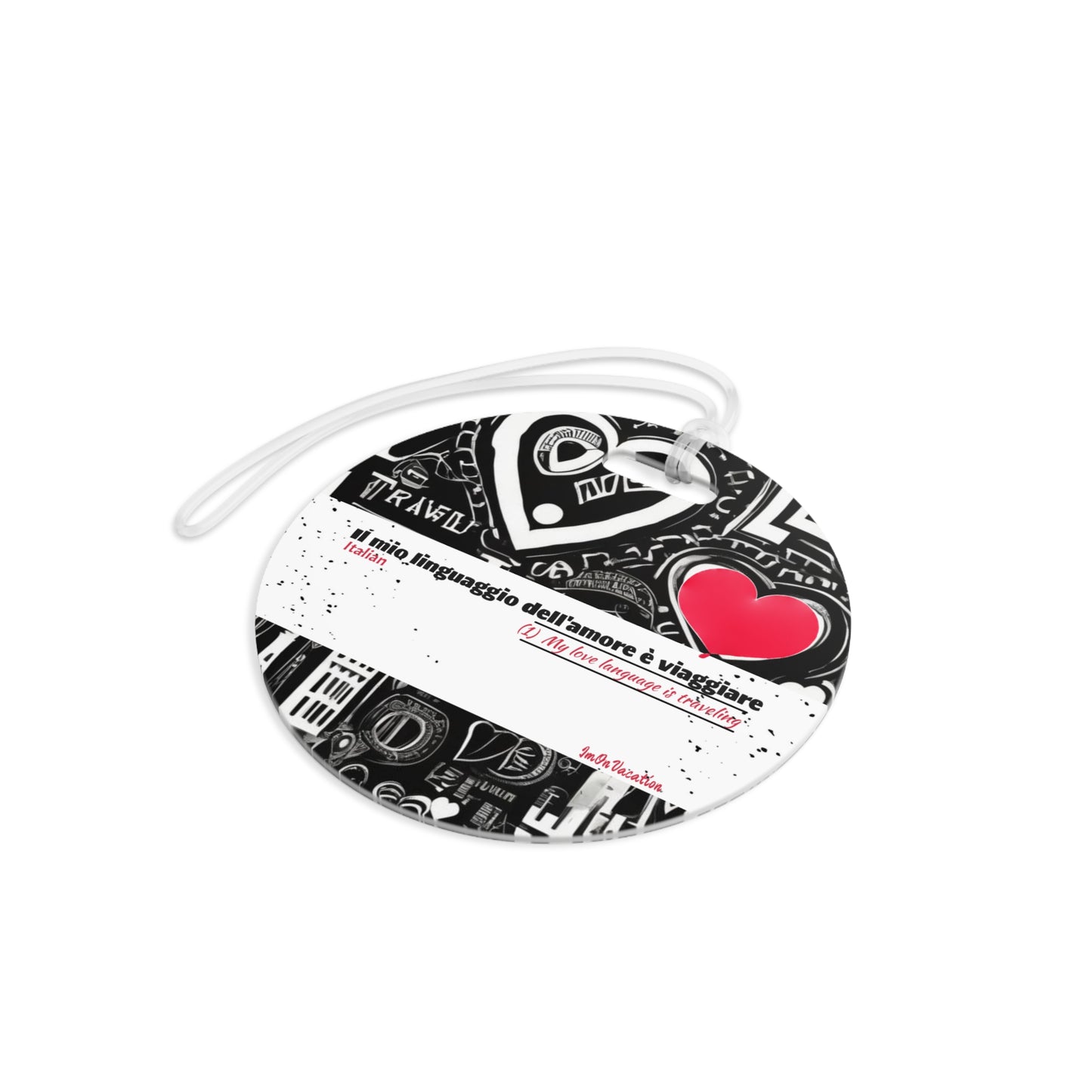 I.O.V-Love Language Luggage Tag