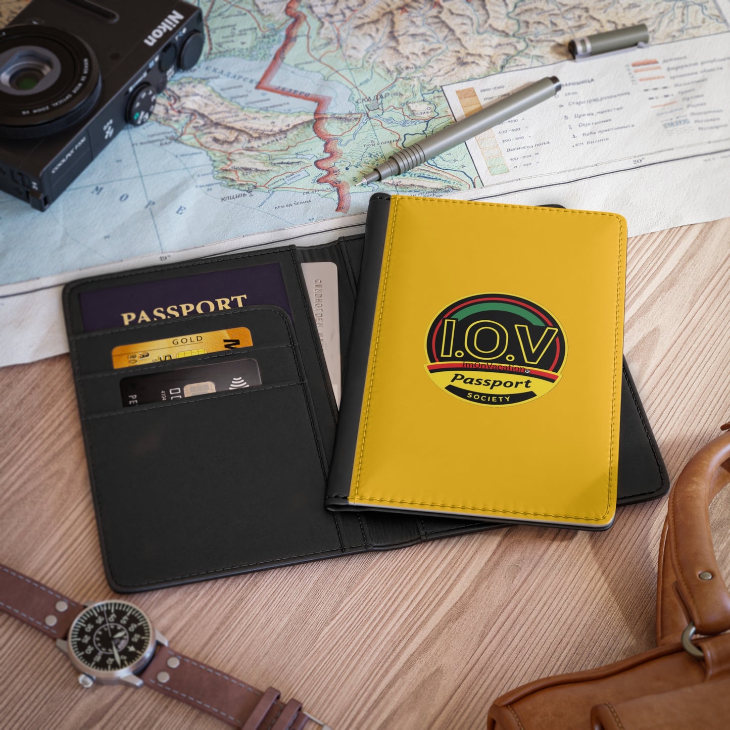 I.O.V- Yellow PS Passport Wallet