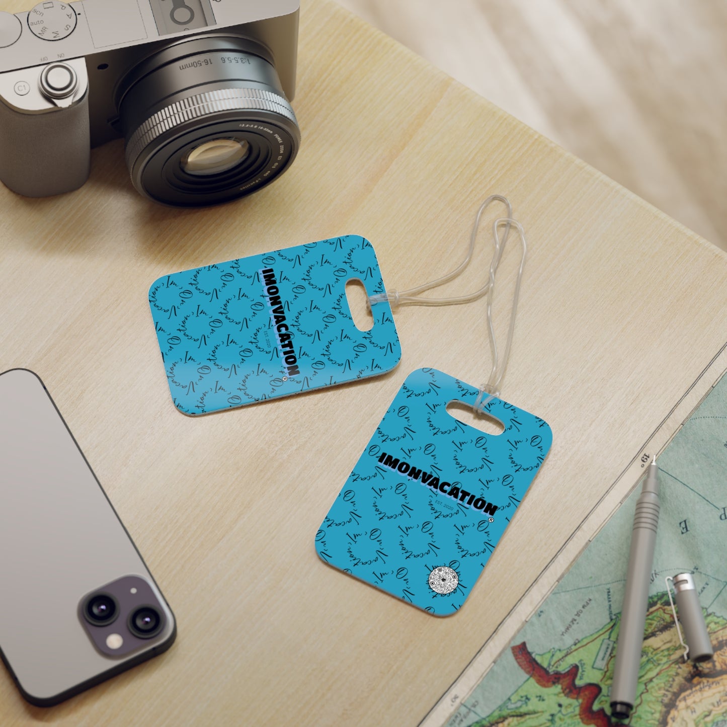 I.O.V-SPS23 Turquoise Luggage Tag