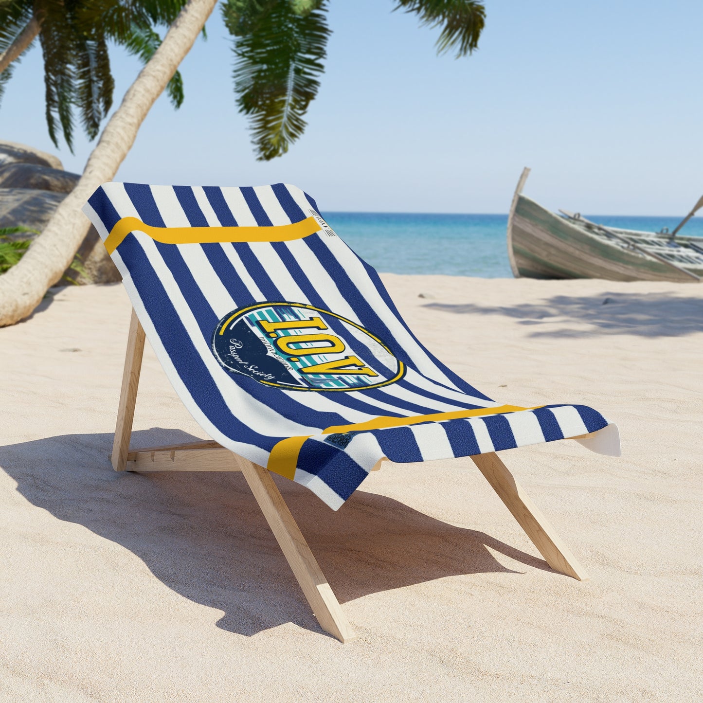 I.O.V-PS Nautical-H Beach Towel