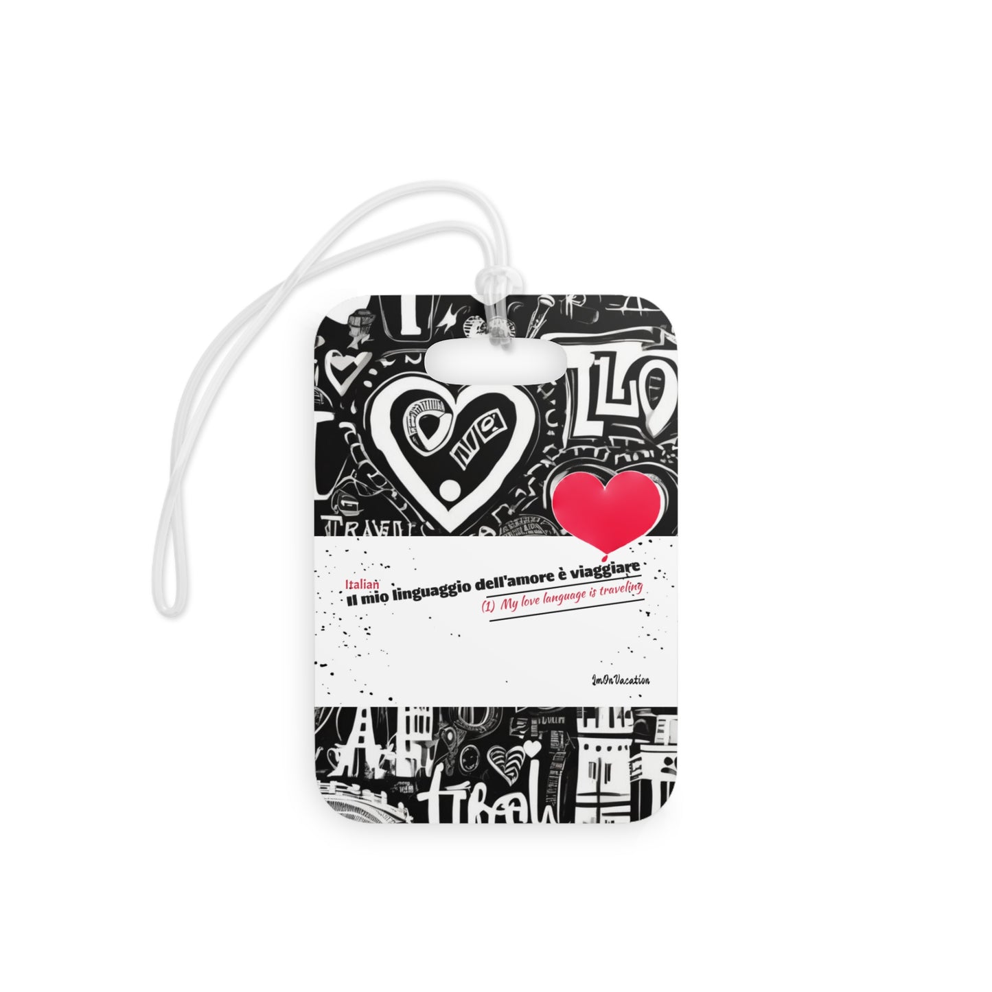 I.O.V-Love Language Luggage Tag