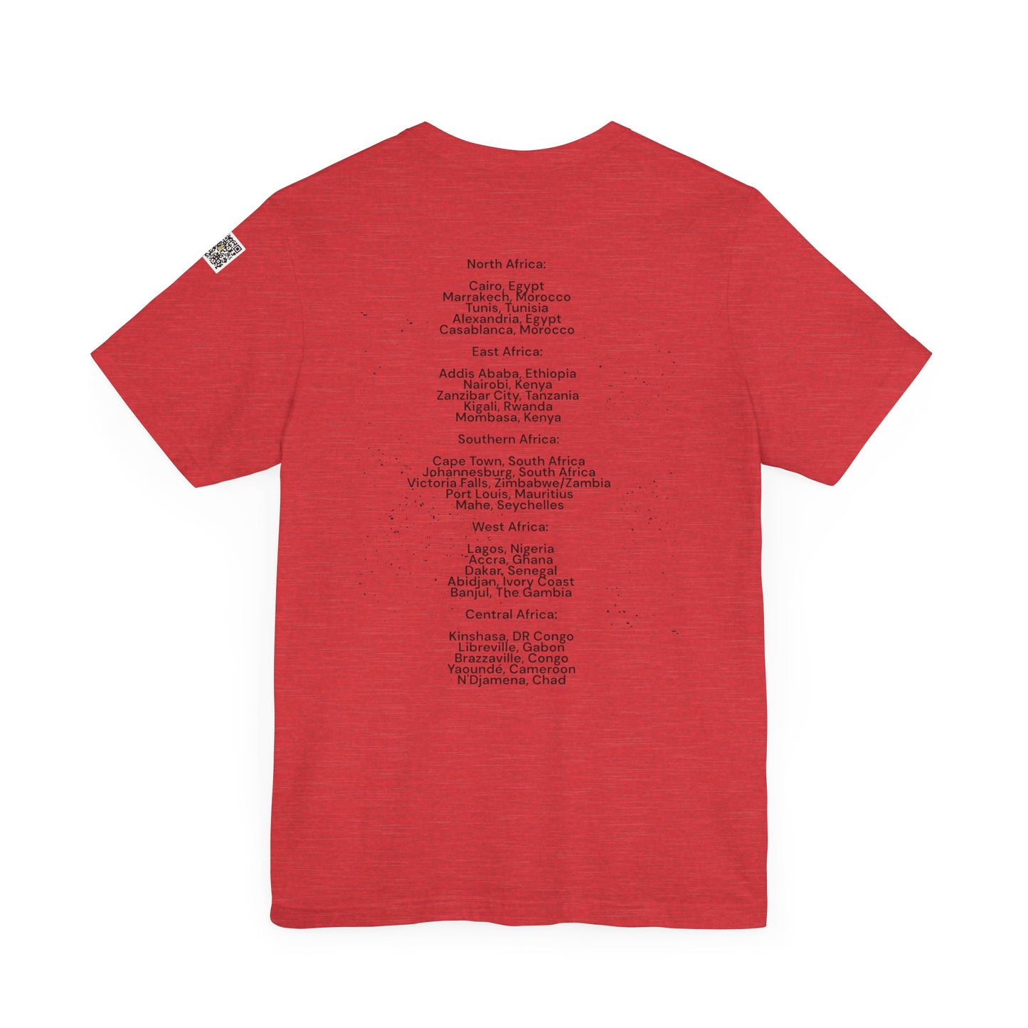 I.O.V-Africa-25 Cities to visit -Unisex Jersey Short Sleeve Tee