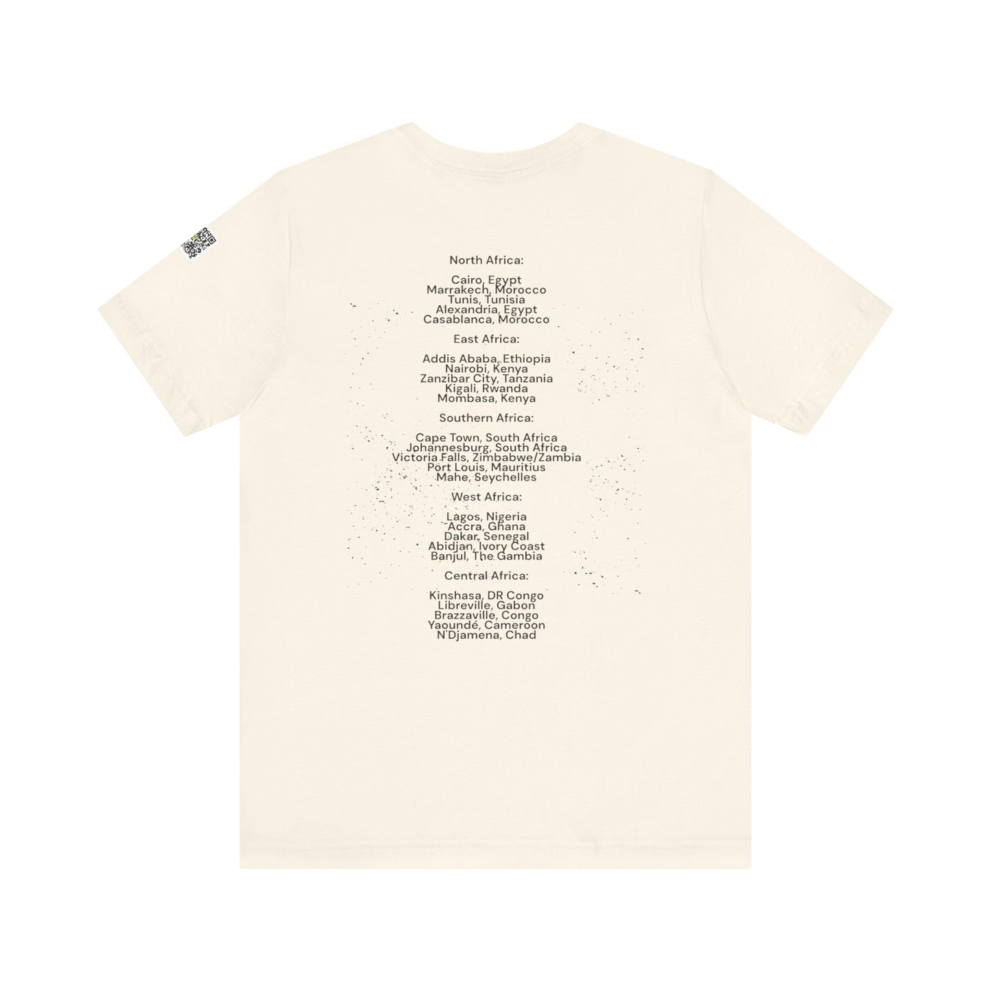 I.O.V-Africa-25 Cities to visit -Unisex Jersey Short Sleeve Tee