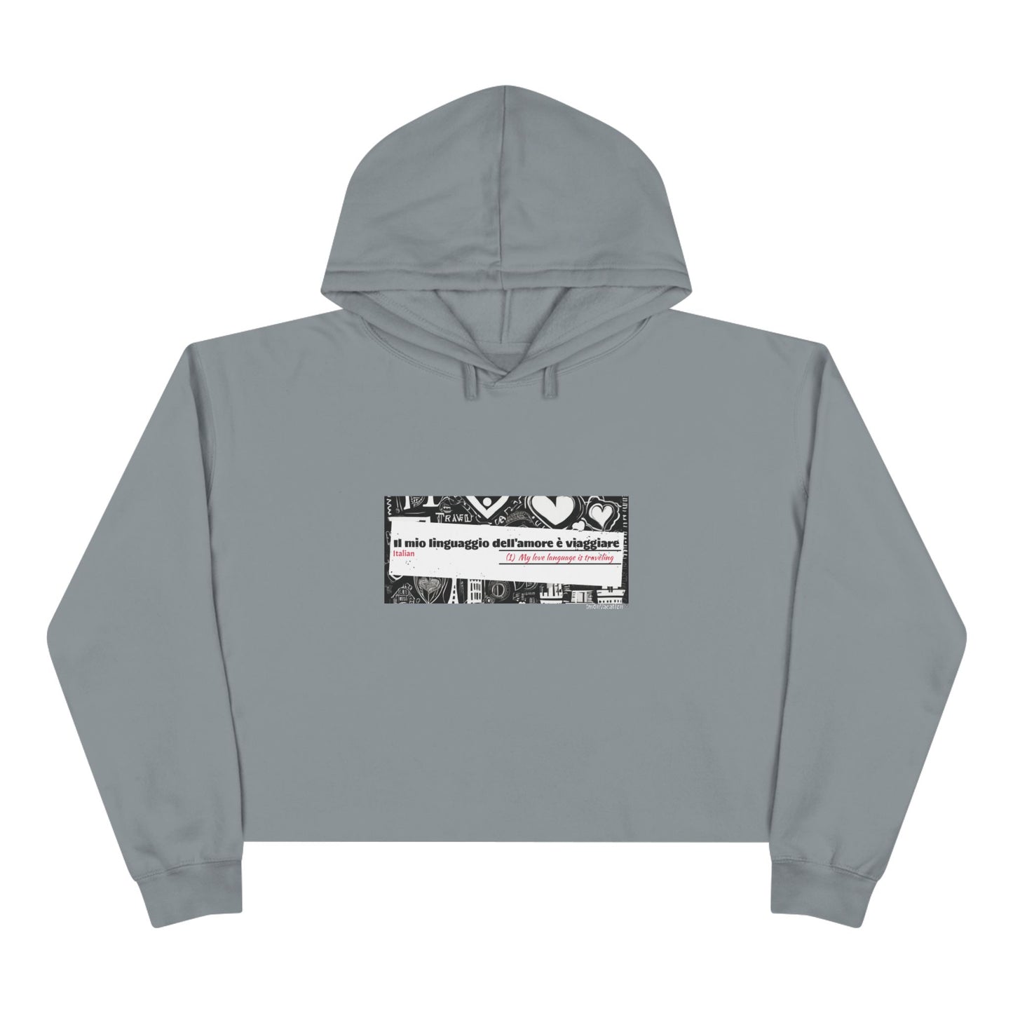 I.O.V-Love Language-Crop Hoodie