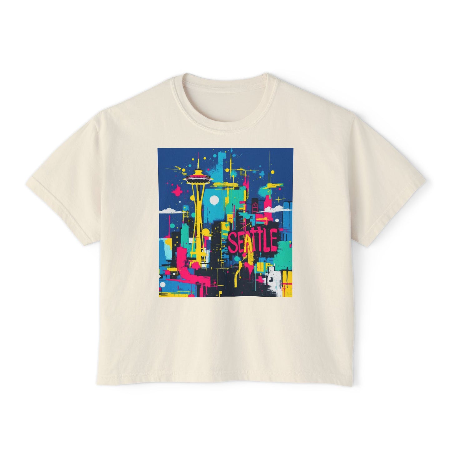 I.O.V-SEASky Art Women's Boxy Tee