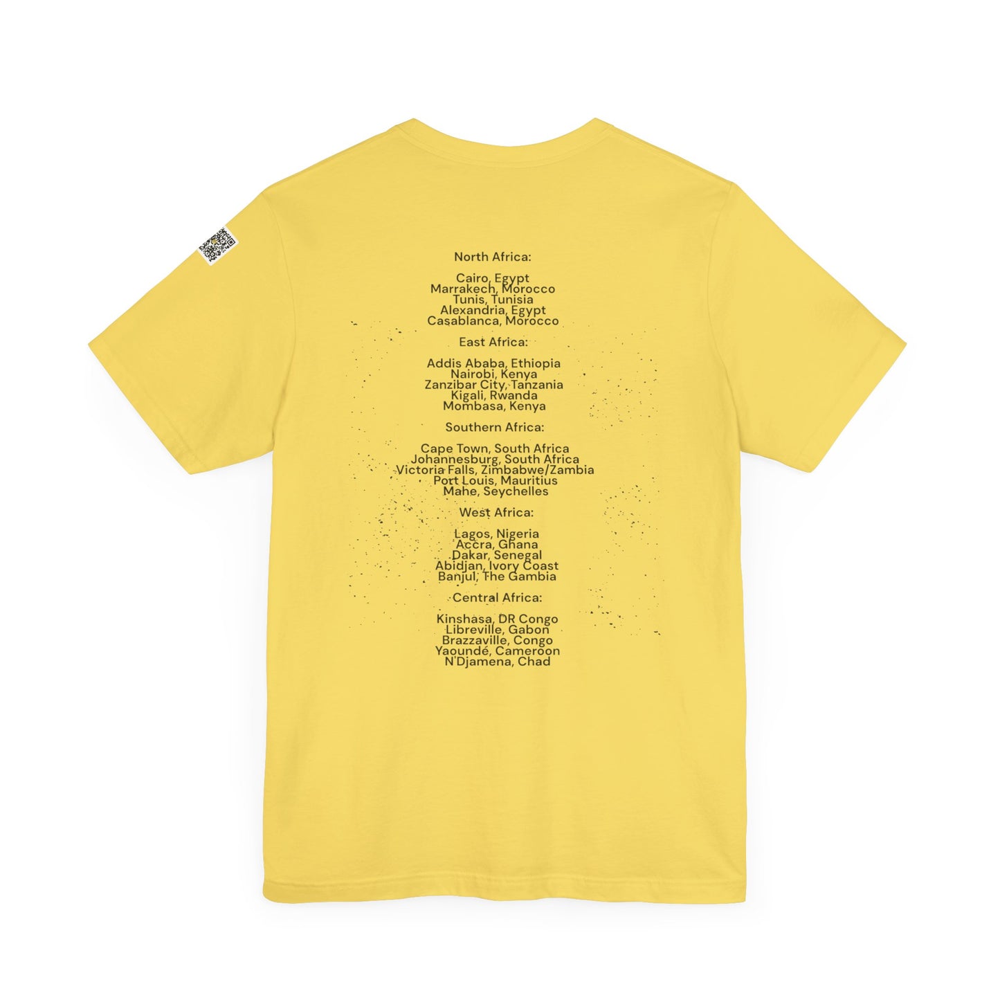 I.O.V-Africa-25 Cities to visit -Unisex Jersey Short Sleeve Tee