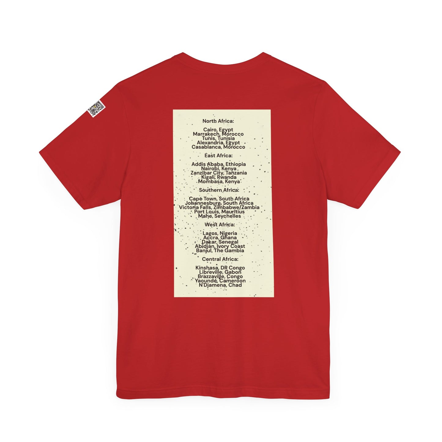 I.O.V-Africa-25 Cities to visit -Unisex Jersey Short Sleeve Tee