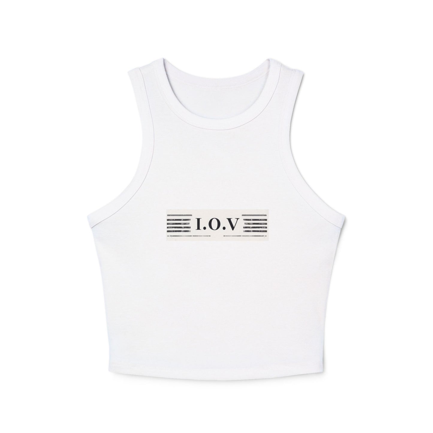 I.O.V-SPS25 Stylish Women's Micro Rib Racer Tank Top