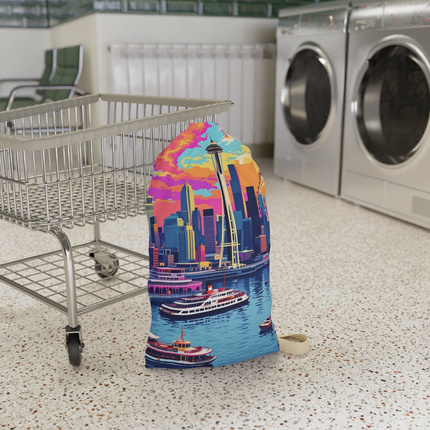 I.O.V- Seattle Skyline Laundry Bag