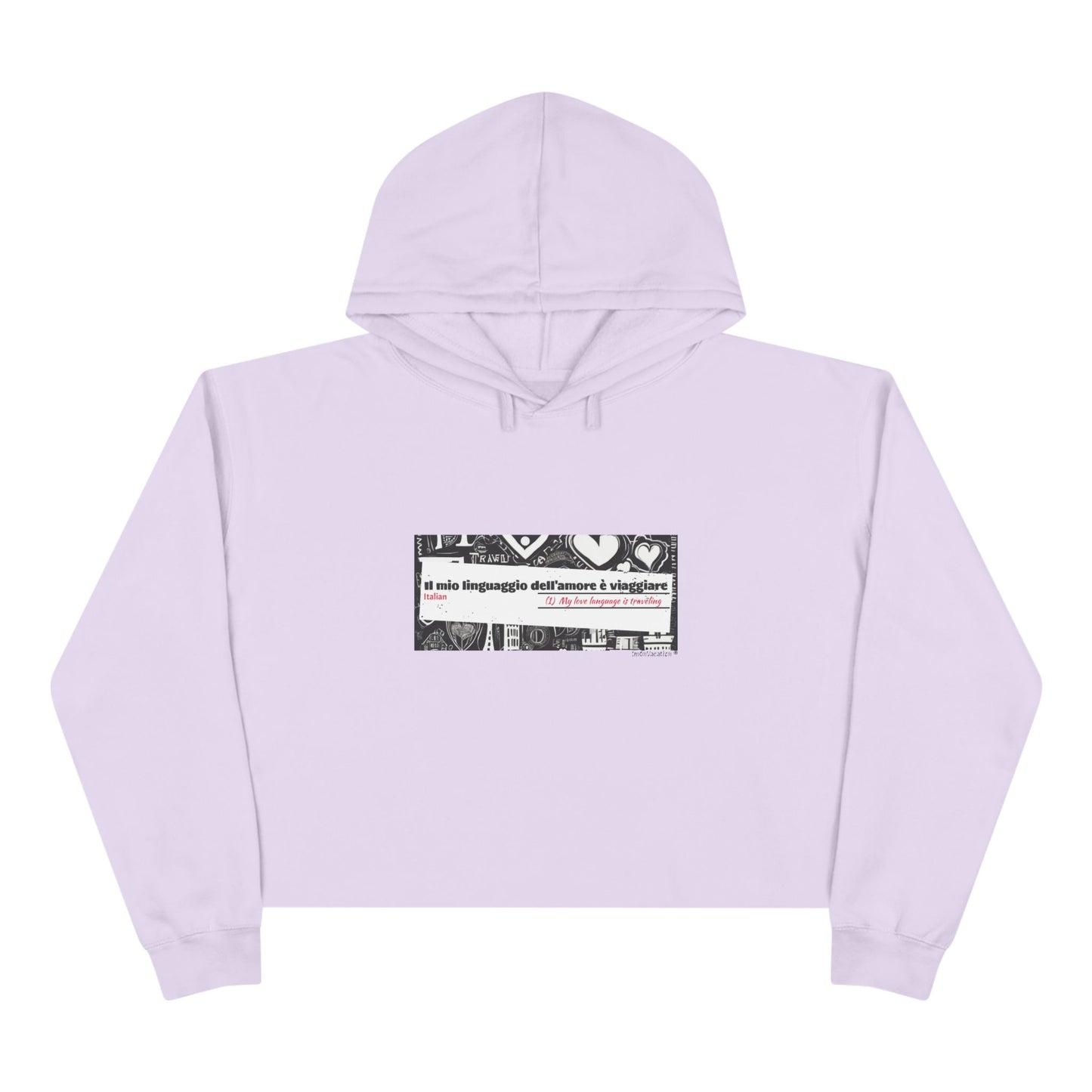 I.O.V-Love Language-Crop Hoodie