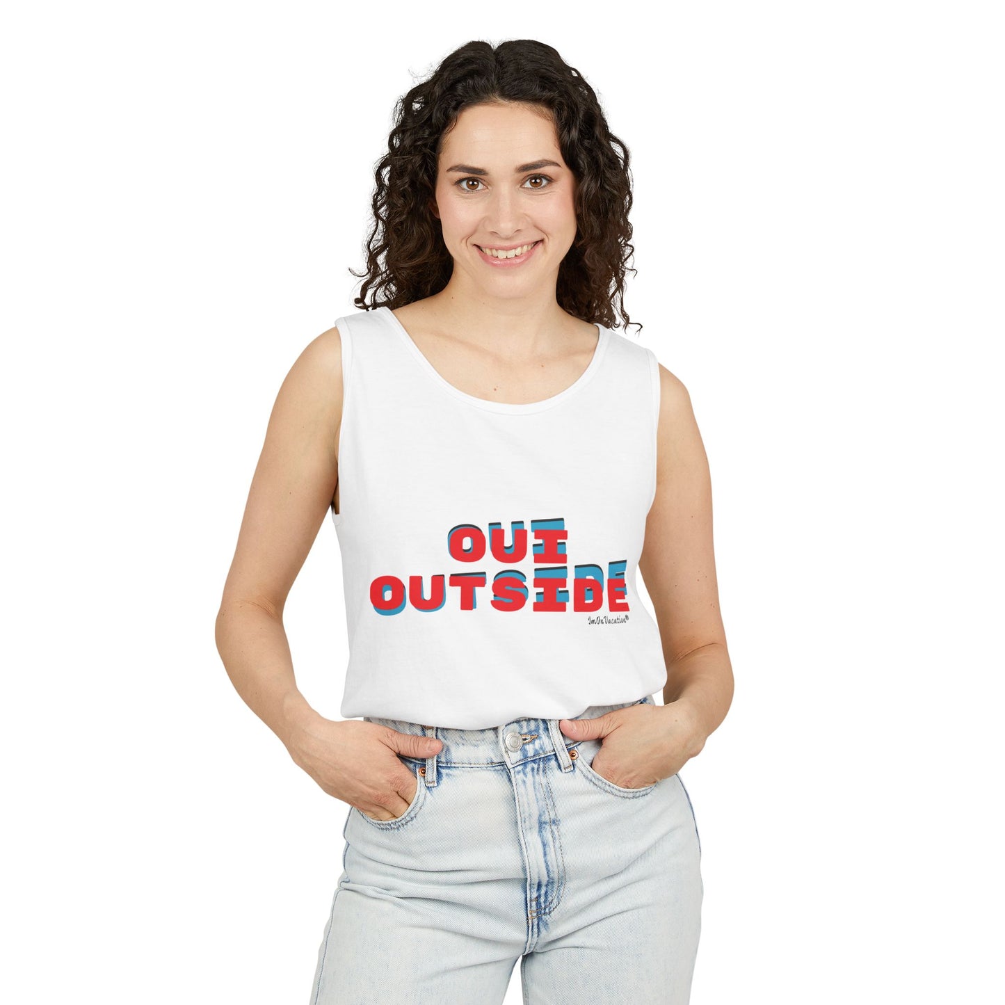 I.O.V-Oui(We) Outside Unisex Garment-Dyed Tank Top