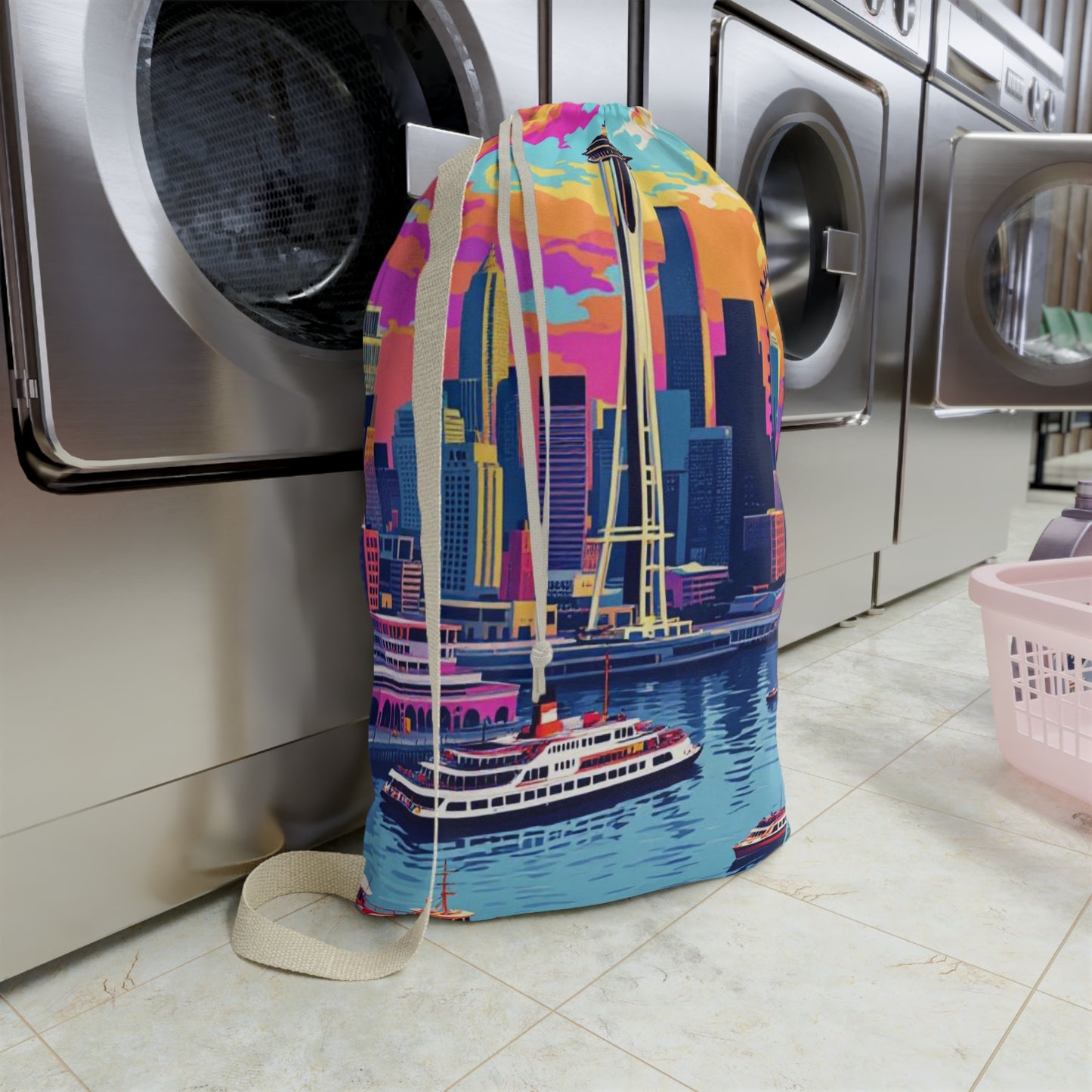 I.O.V- Seattle Skyline Laundry Bag