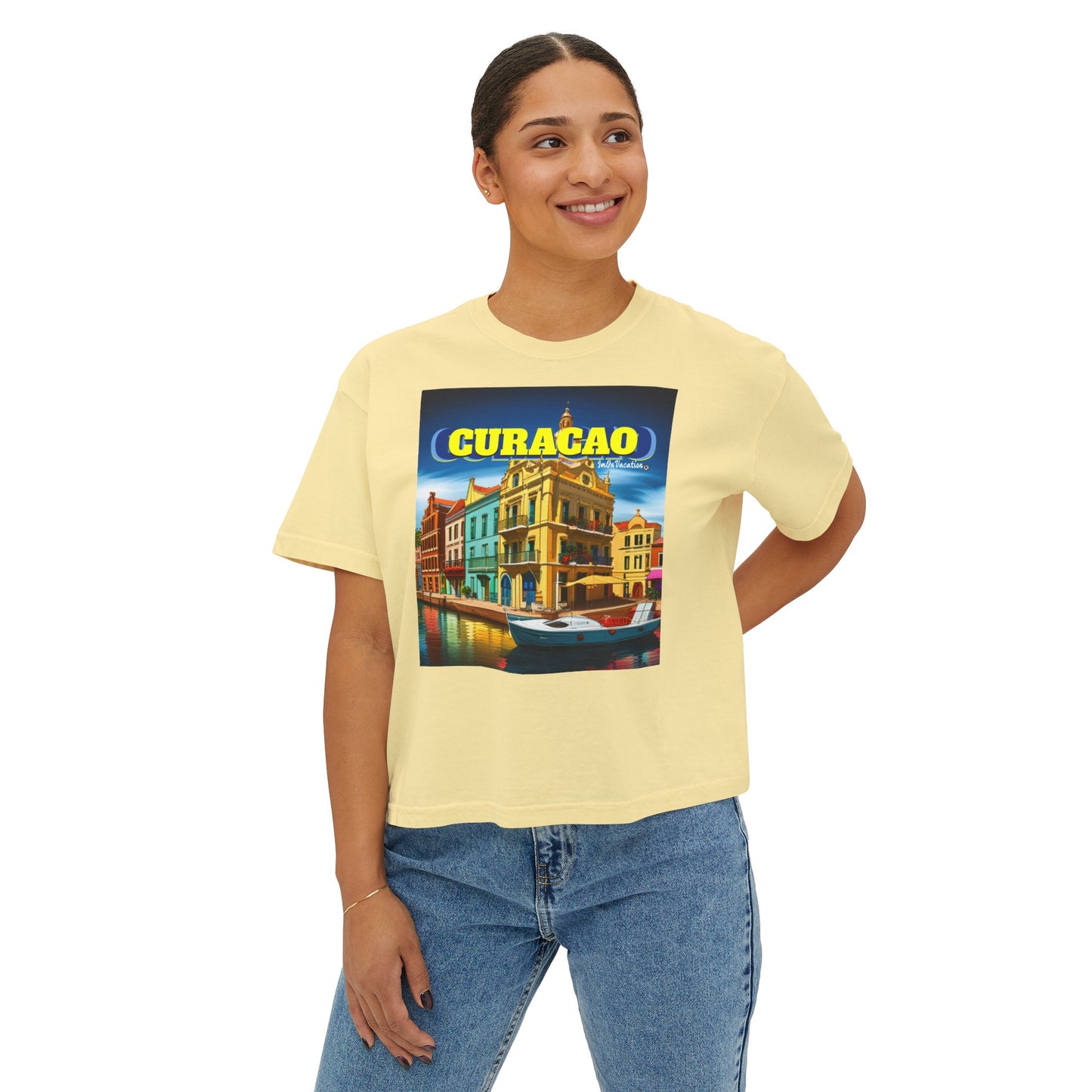 I.O.V-WYA Curacao Women's Boxy Tee