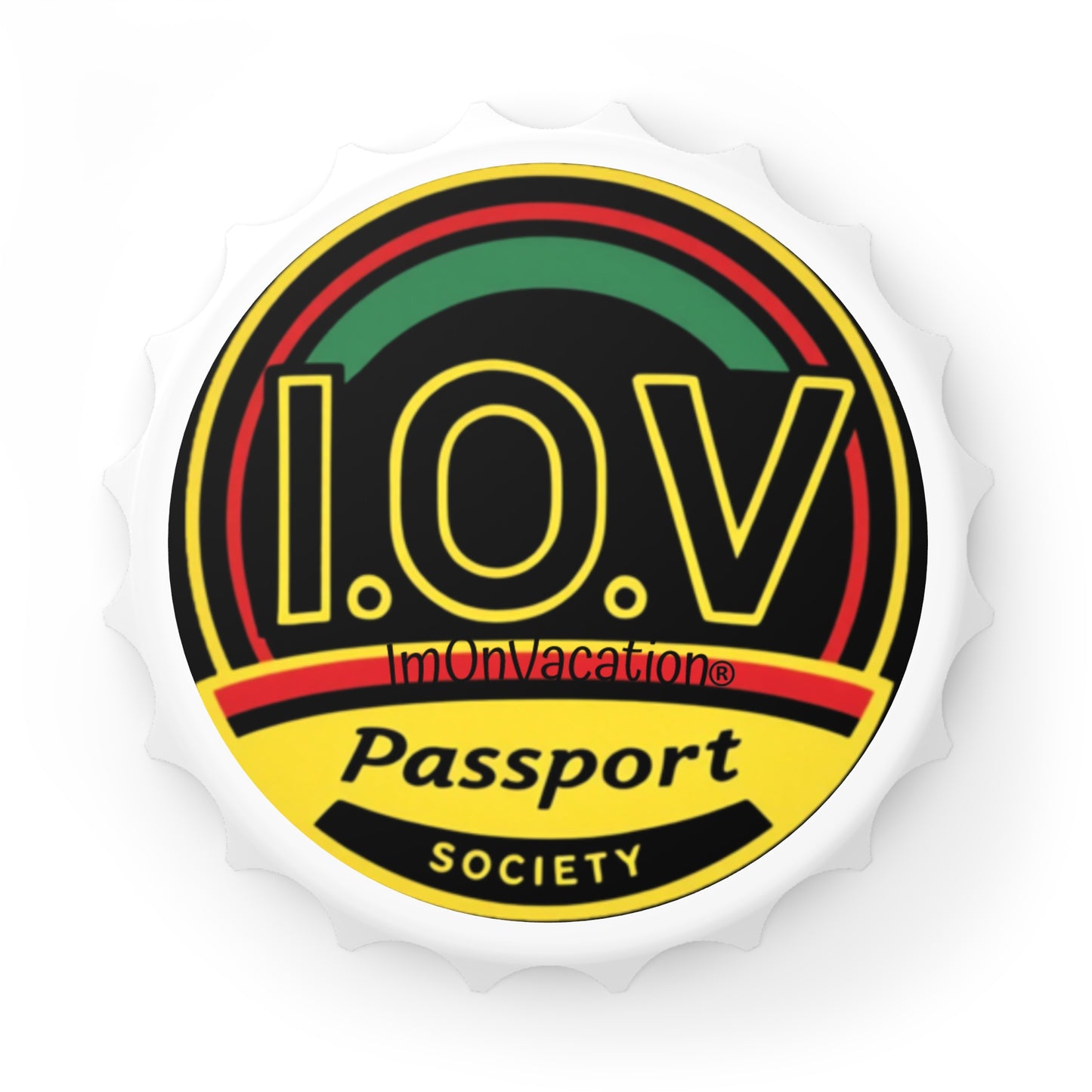 I.O.V-Black Passport Society Retro Bottle Opener