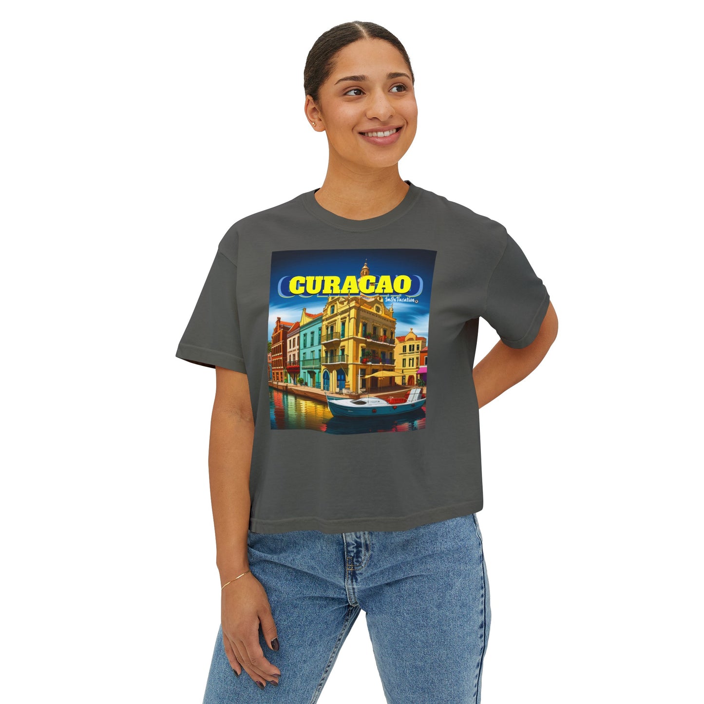 I.O.V-WYA Curacao Women's Boxy Tee