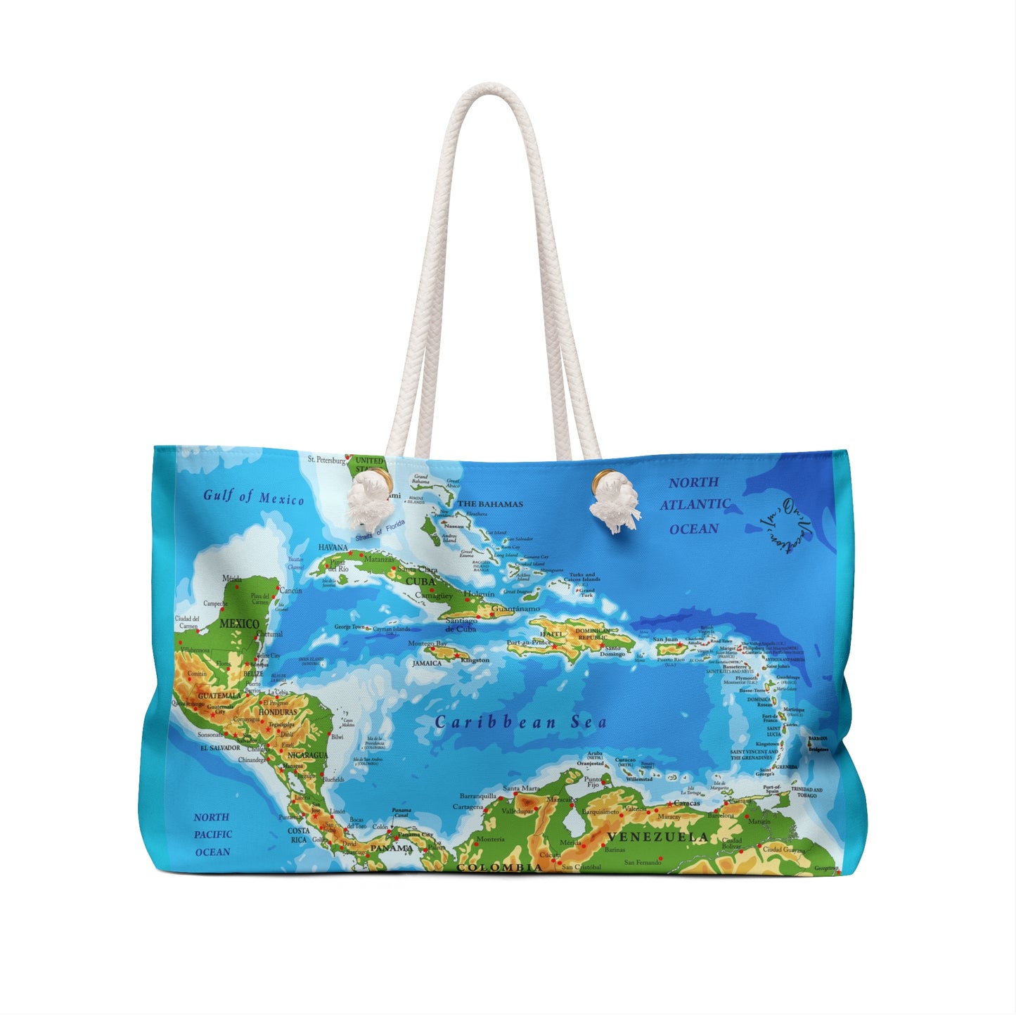 I.O.V-Caribbean Map Weekender Bag