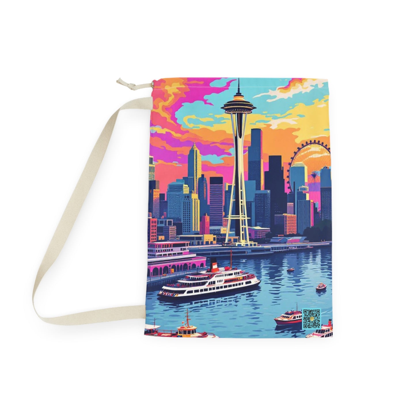 I.O.V- Seattle Skyline Laundry Bag