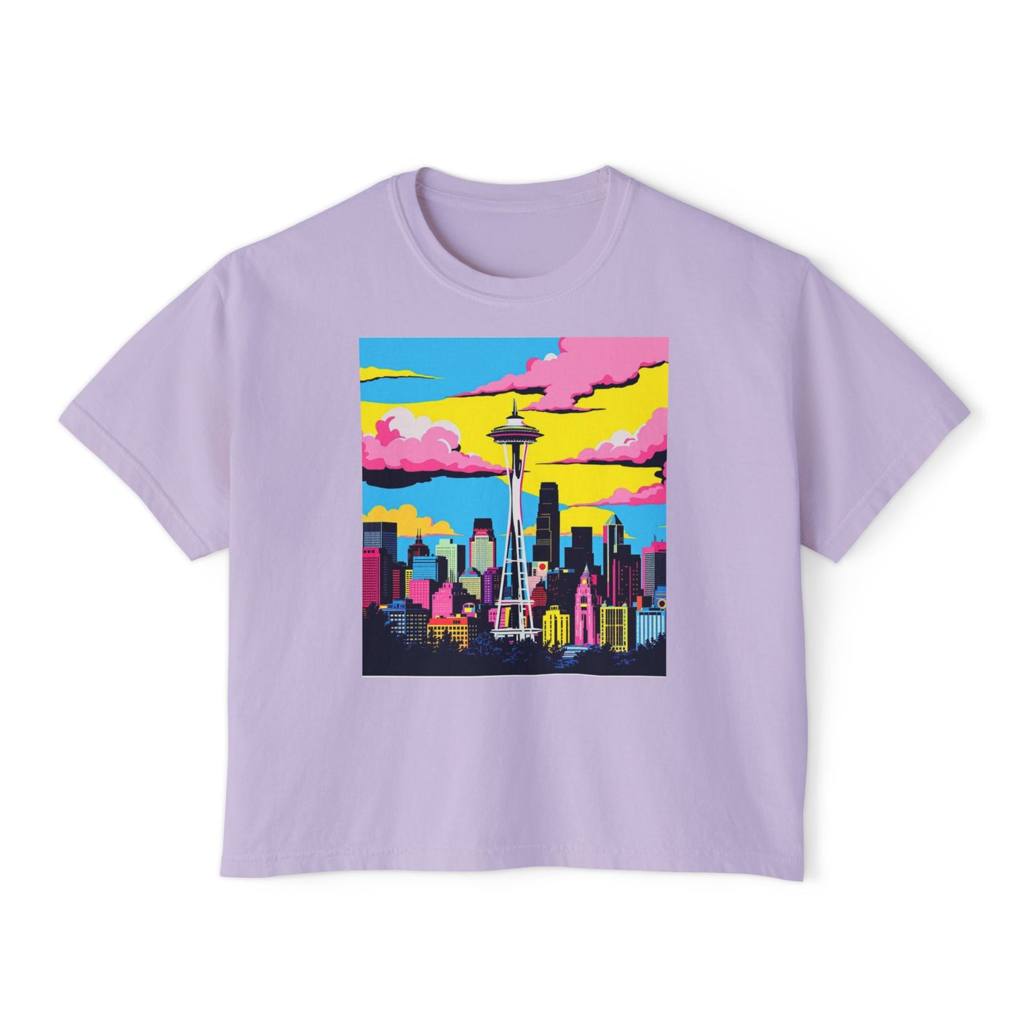 I.O.V-SEASky Art Women's Boxy Tee