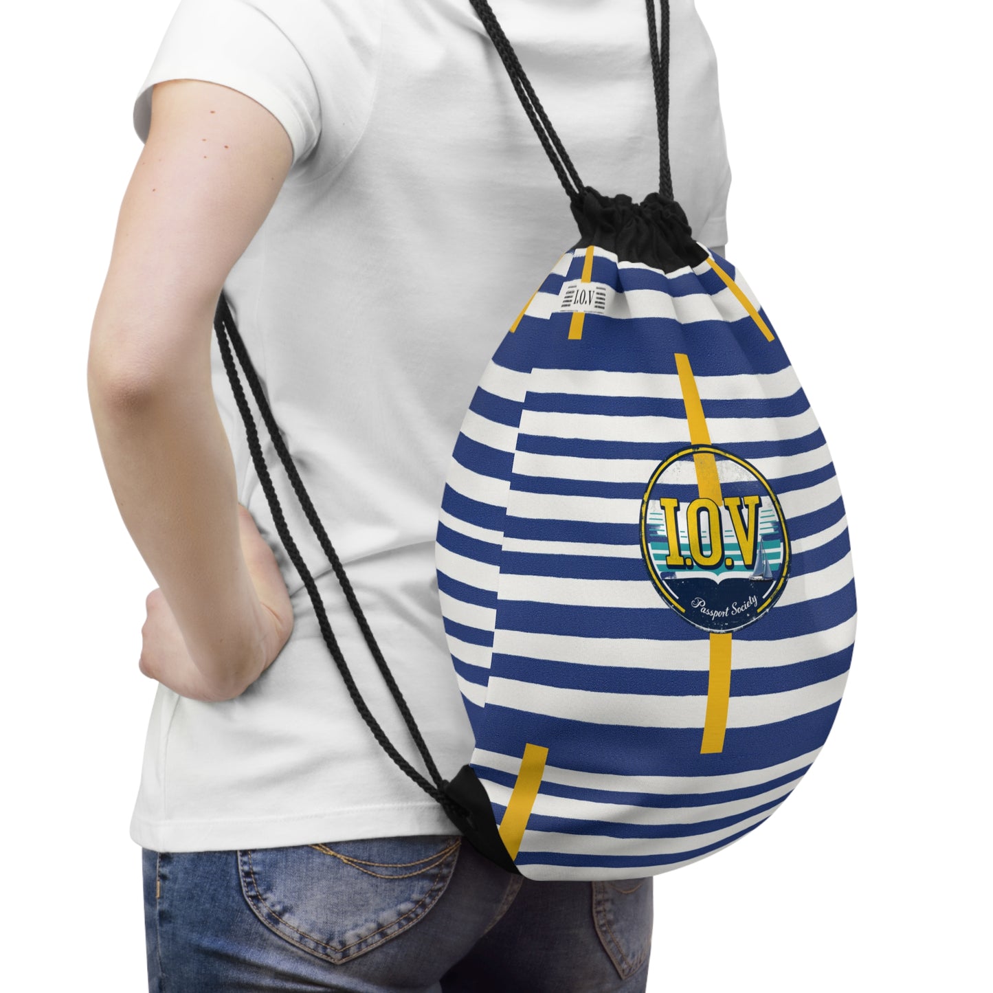 I.O.V-PS Nautical Drawstring Bag