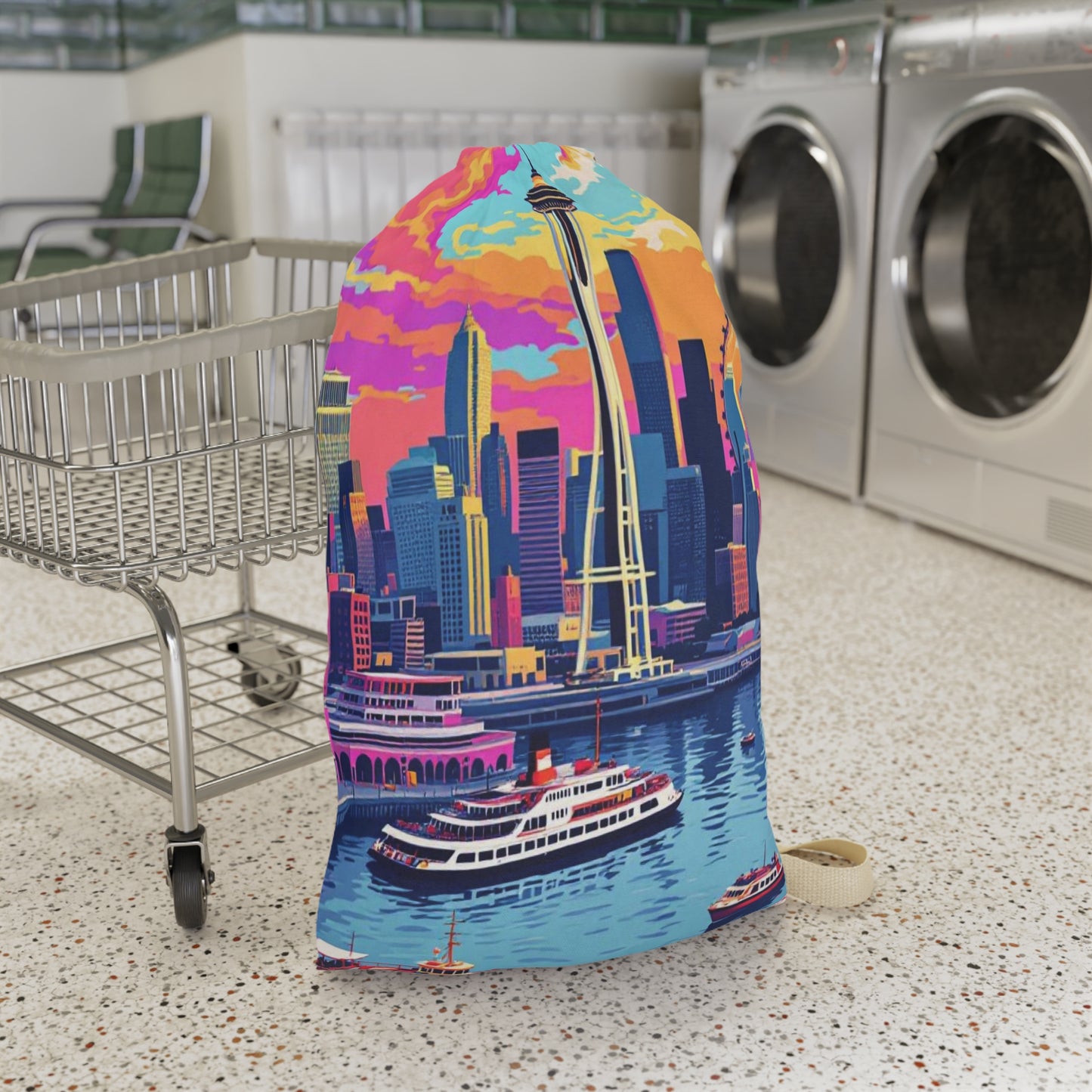 I.O.V- Seattle Skyline Laundry Bag