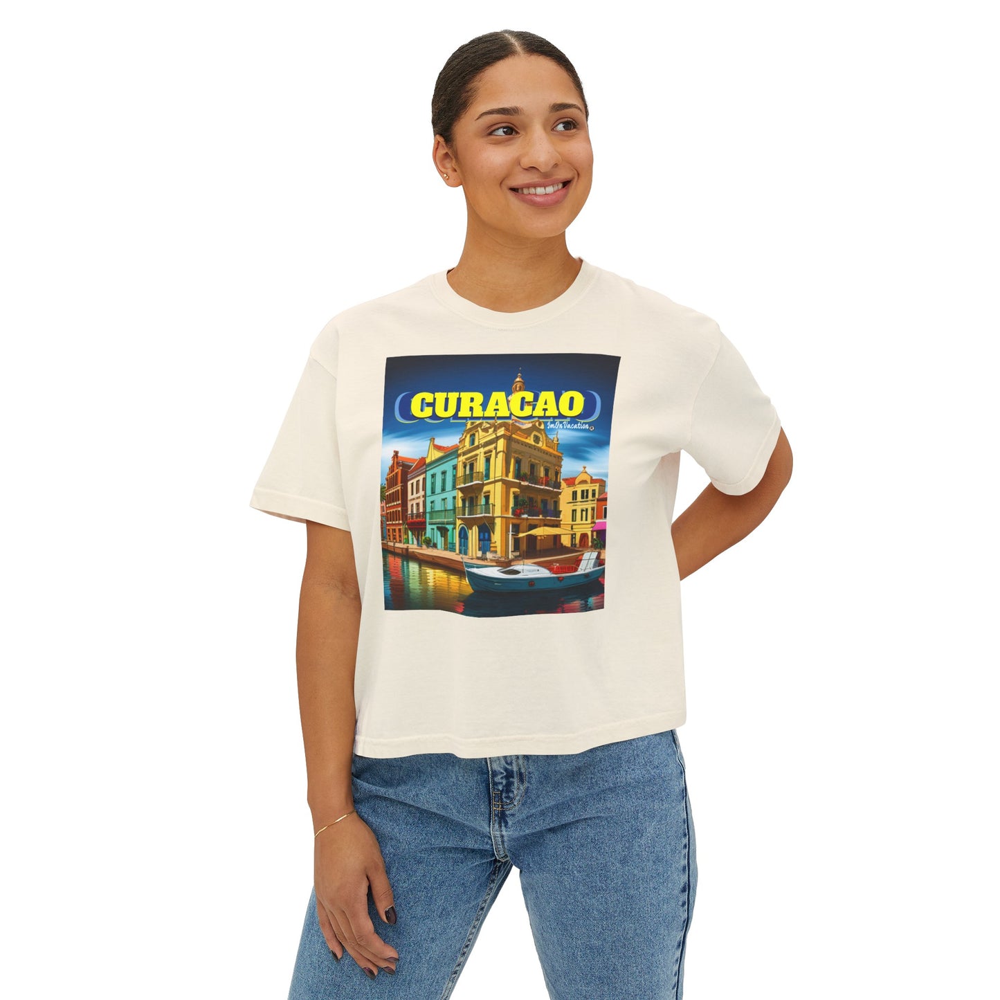 I.O.V-WYA Curacao Women's Boxy Tee