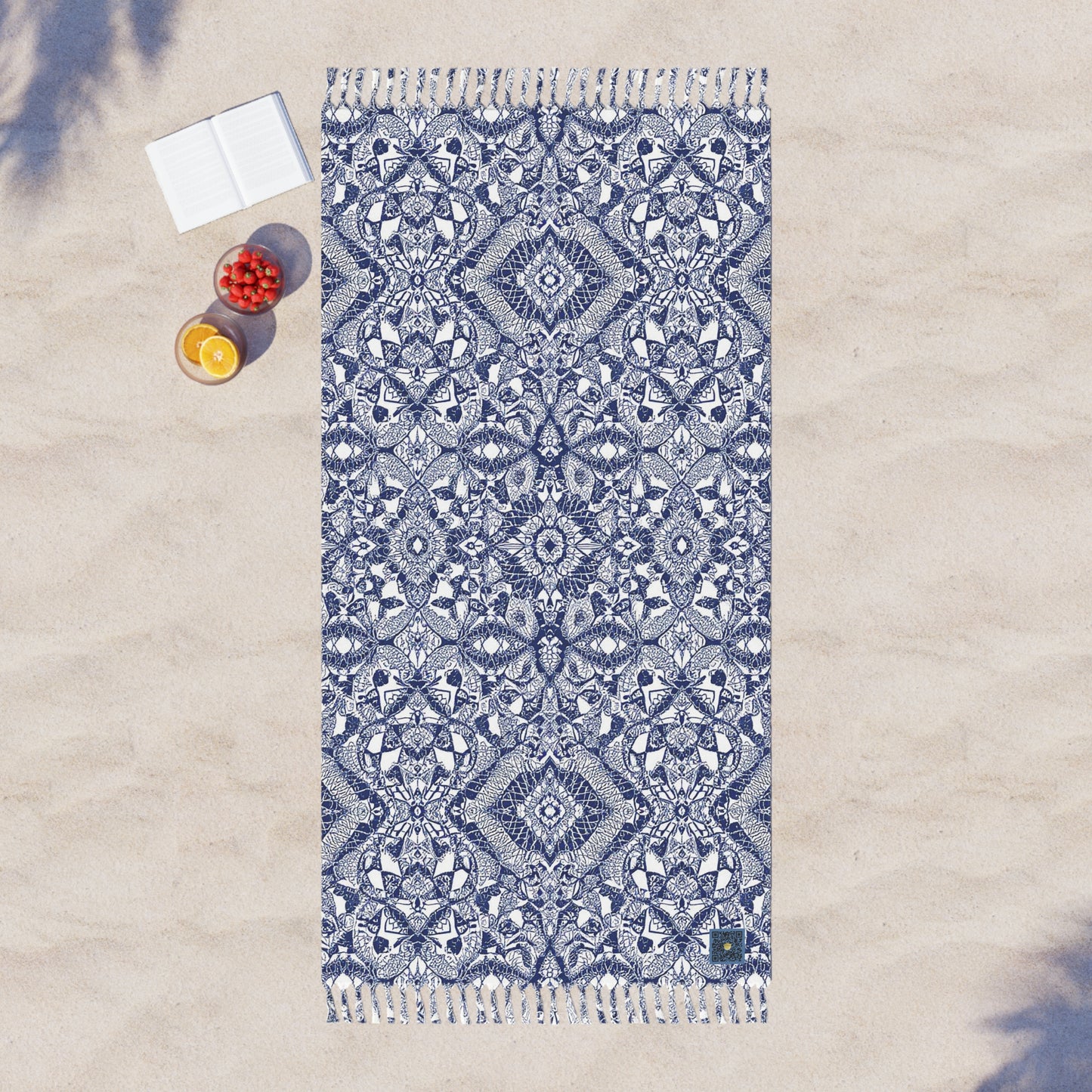 I.O.V-MC Blue Bohemian Beach Blanket