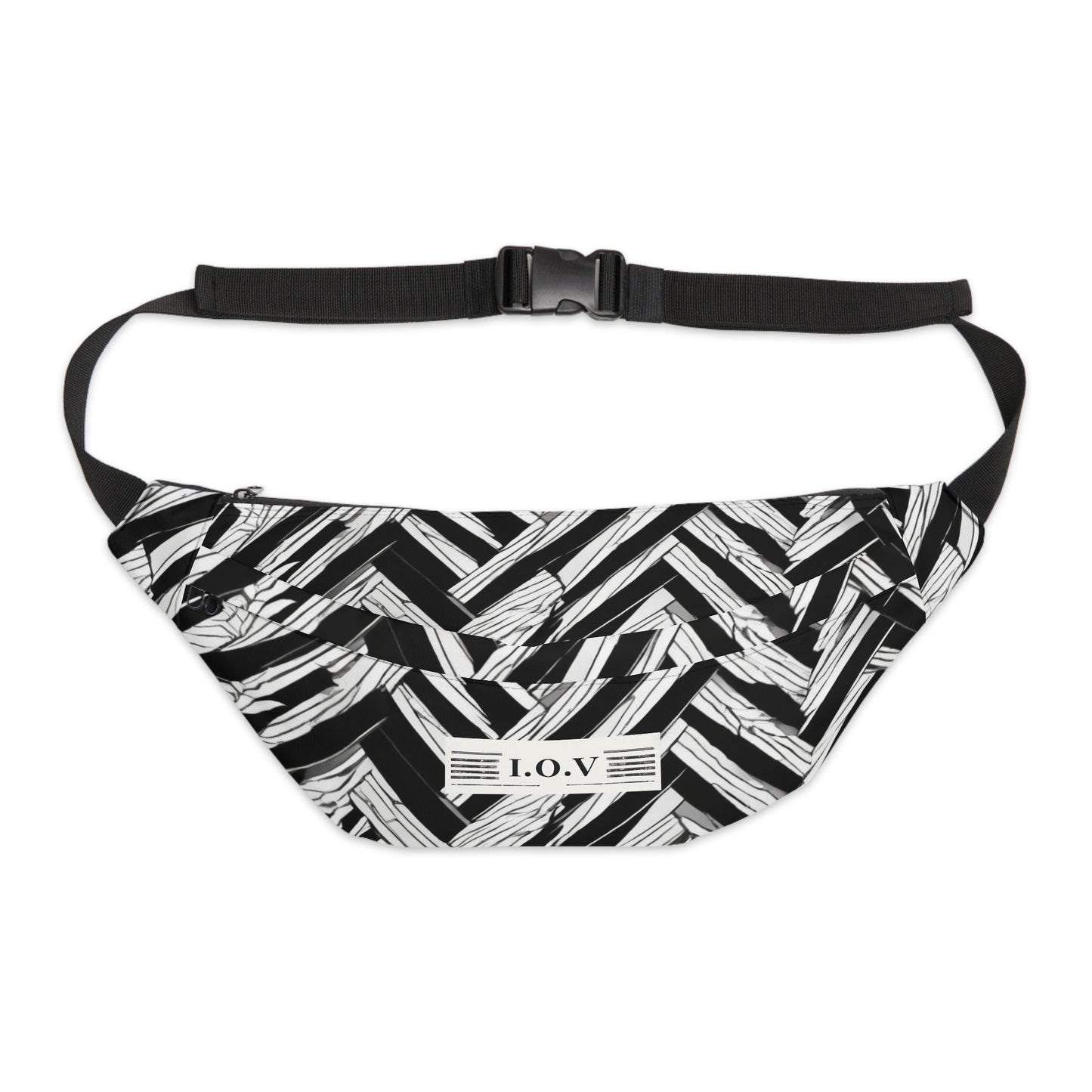I.O.V-PS Black Geo Large Fanny Pack