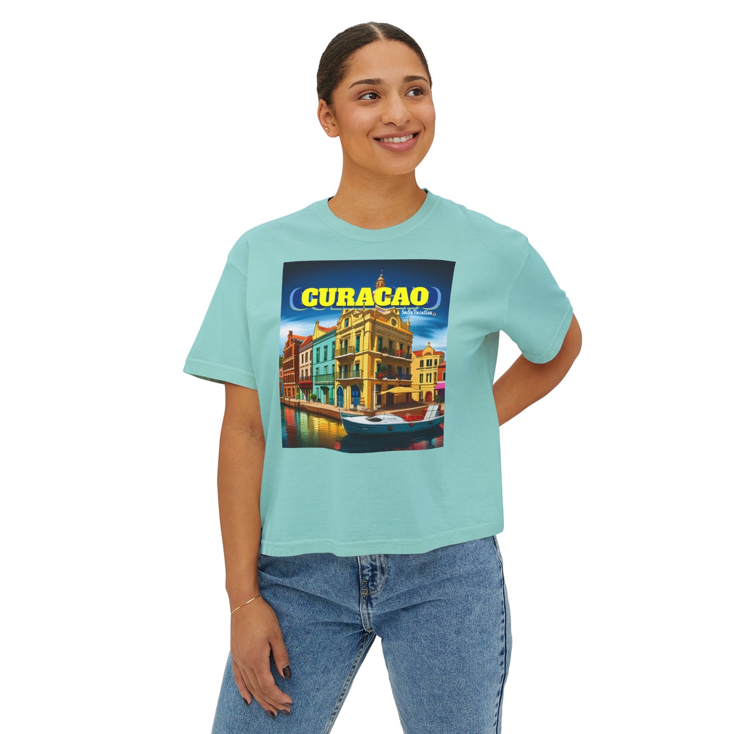 I.O.V-WYA Curacao Women's Boxy Tee