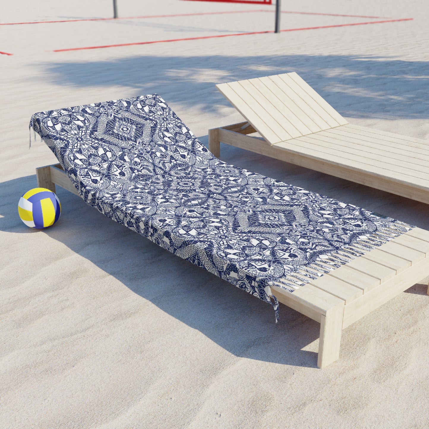 I.O.V-MC Blue Bohemian Beach Blanket