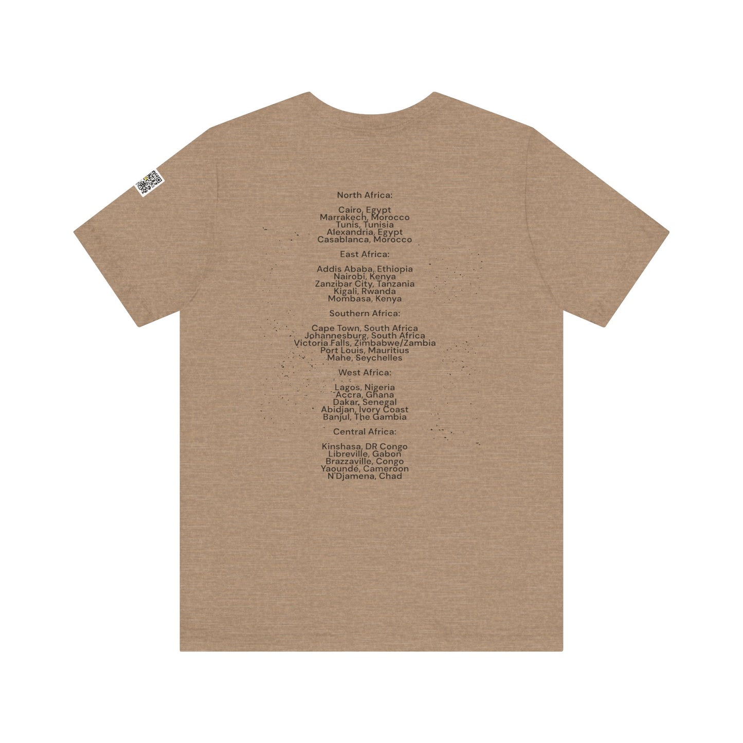 I.O.V-Africa-25 Cities to visit -Unisex Jersey Short Sleeve Tee