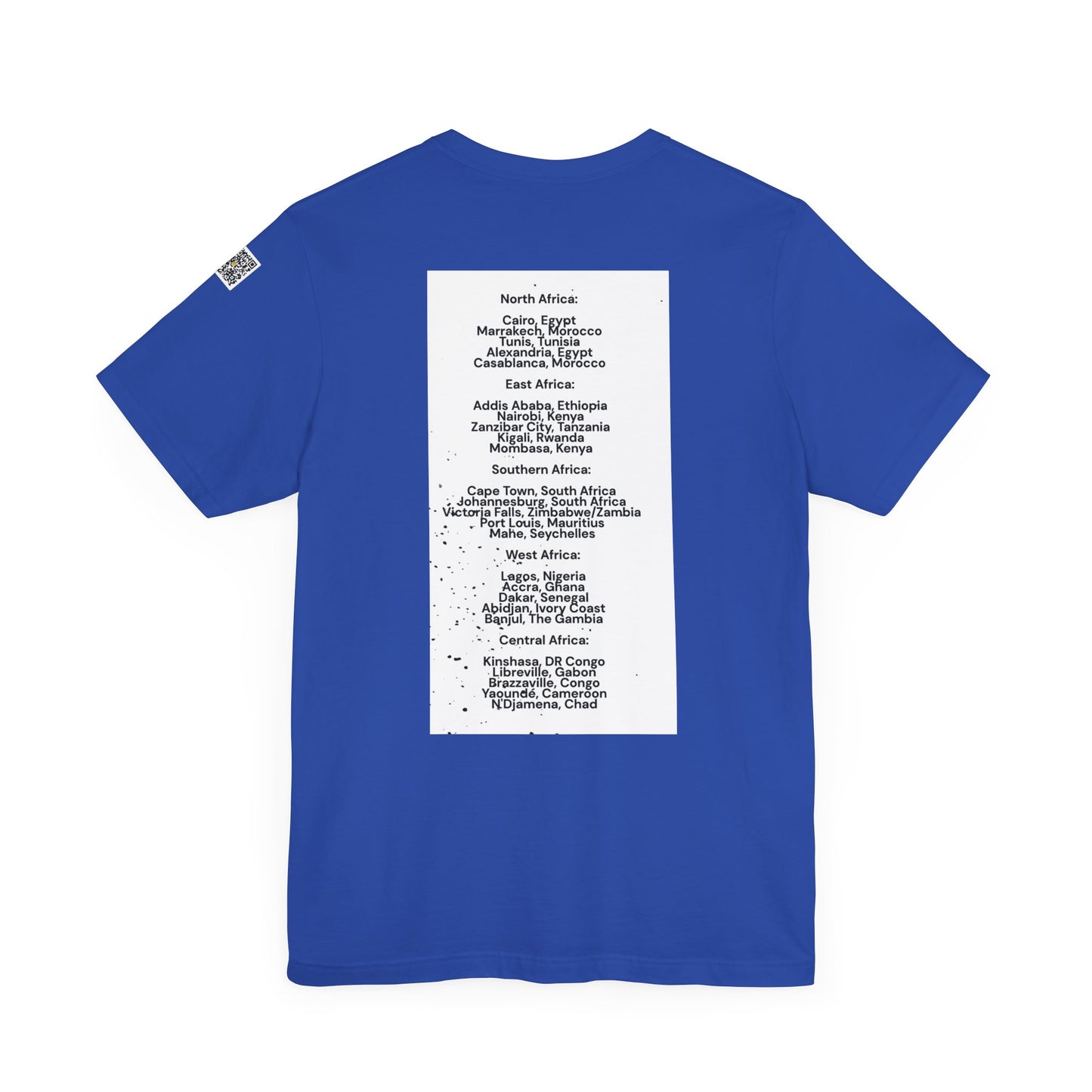 I.O.V-Africa-25 Cities to visit -Unisex Jersey Short Sleeve Tee