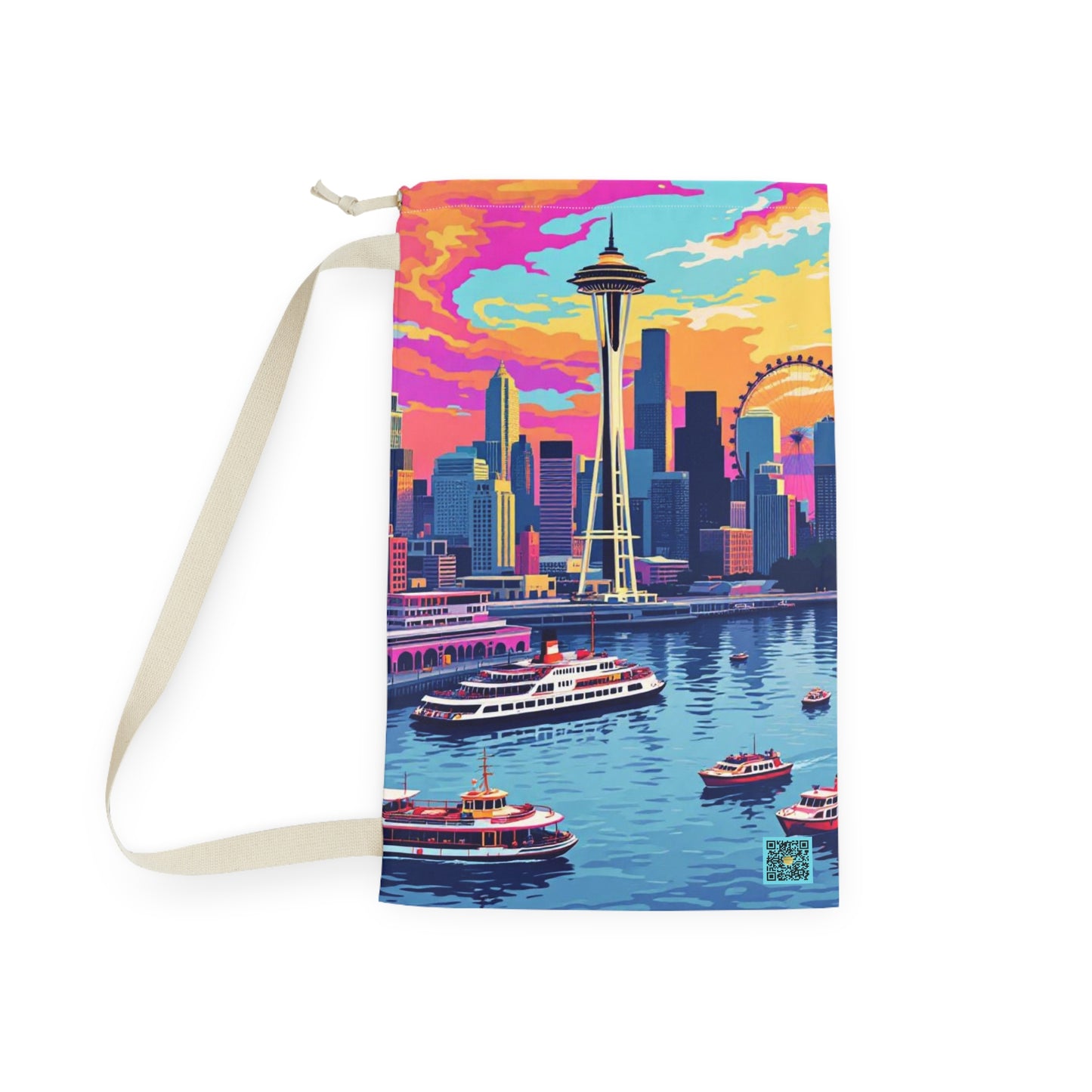 I.O.V- Seattle Skyline Laundry Bag