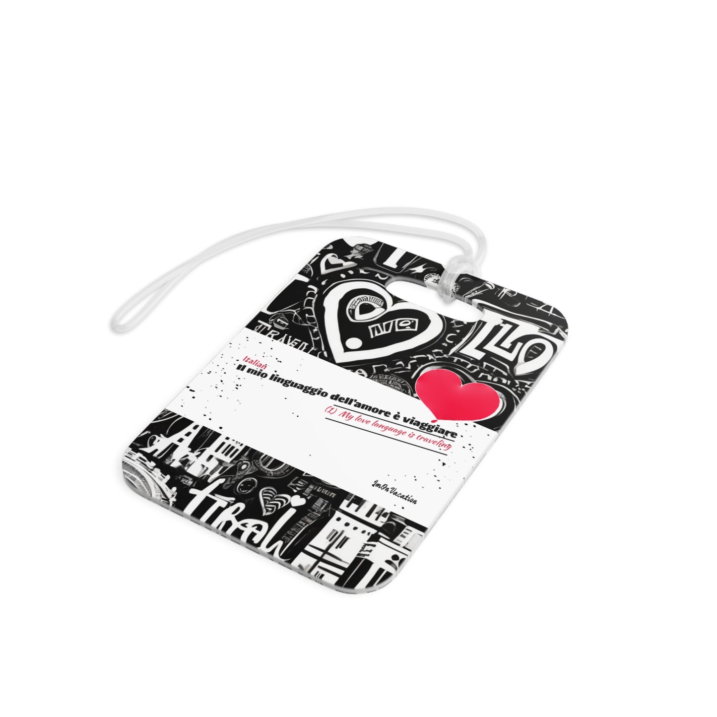 I.O.V-Love Language Luggage Tag