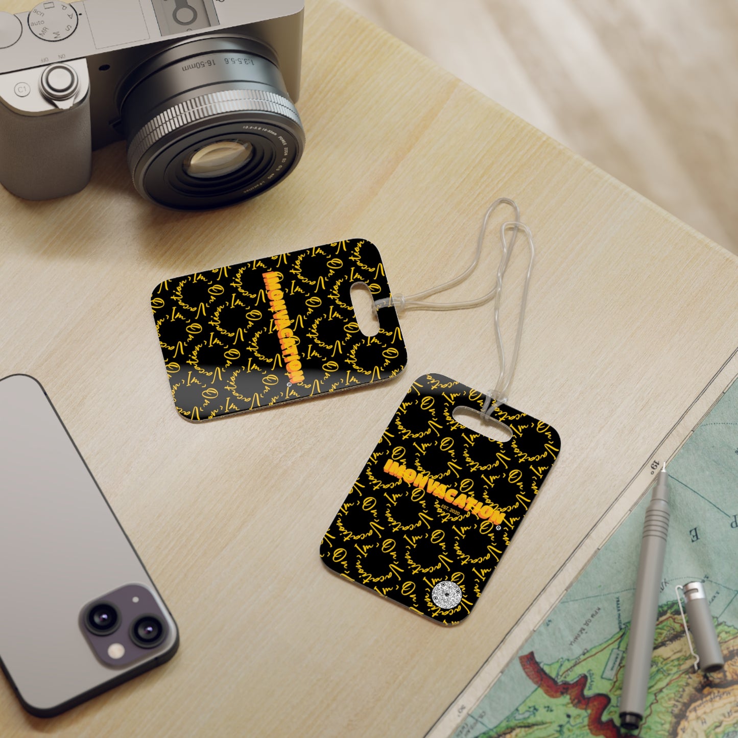 I.O.V-SPS23 Black Luggage Tag