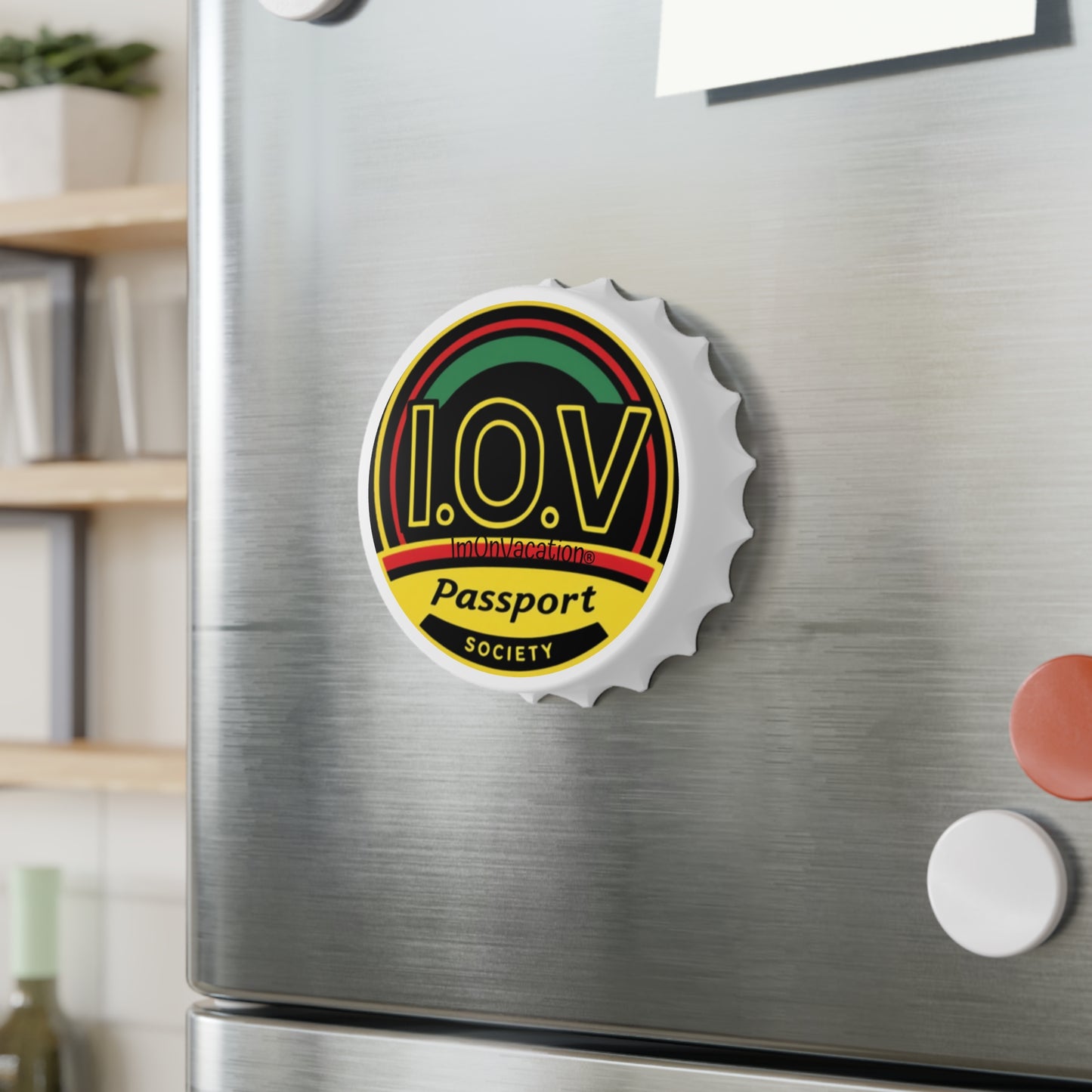 I.O.V-Black Passport Society Retro Bottle Opener