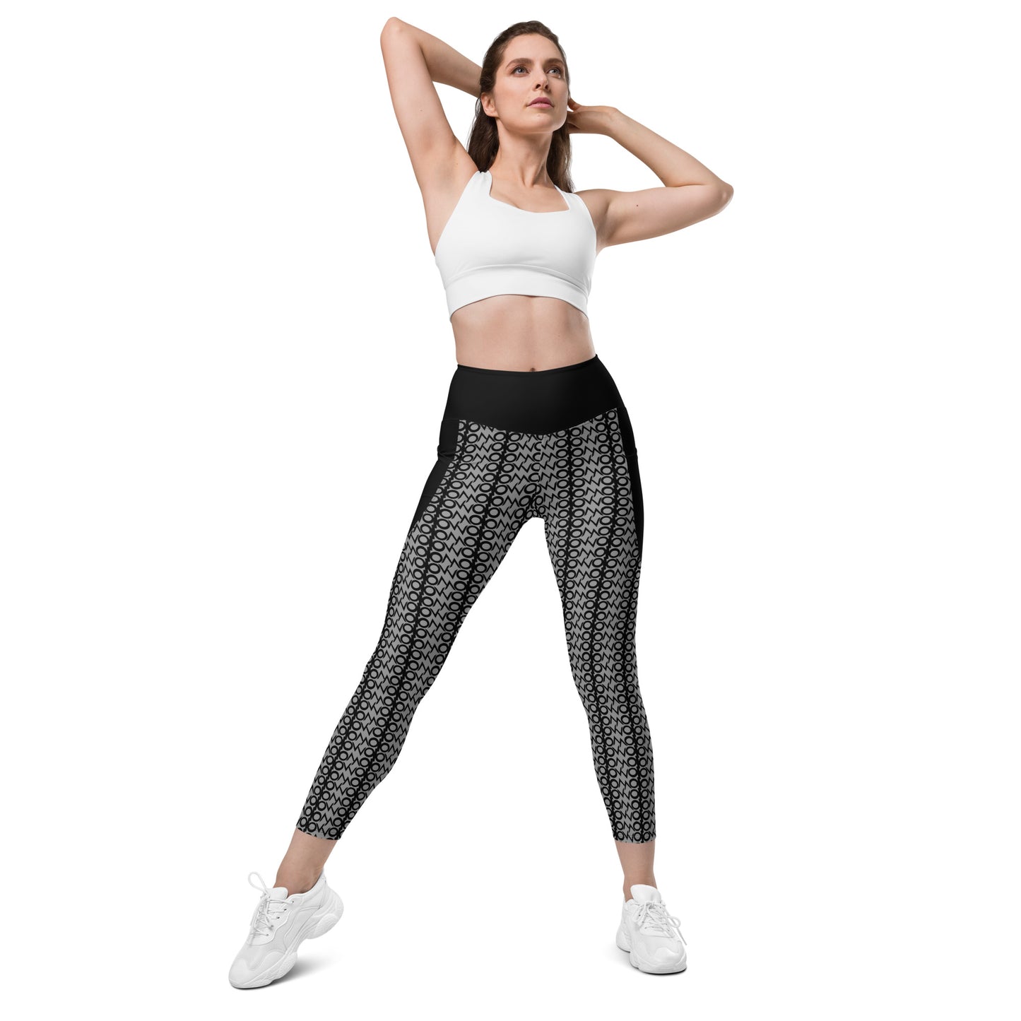 I.O.V-SPS23 Grey Leggings with pockets