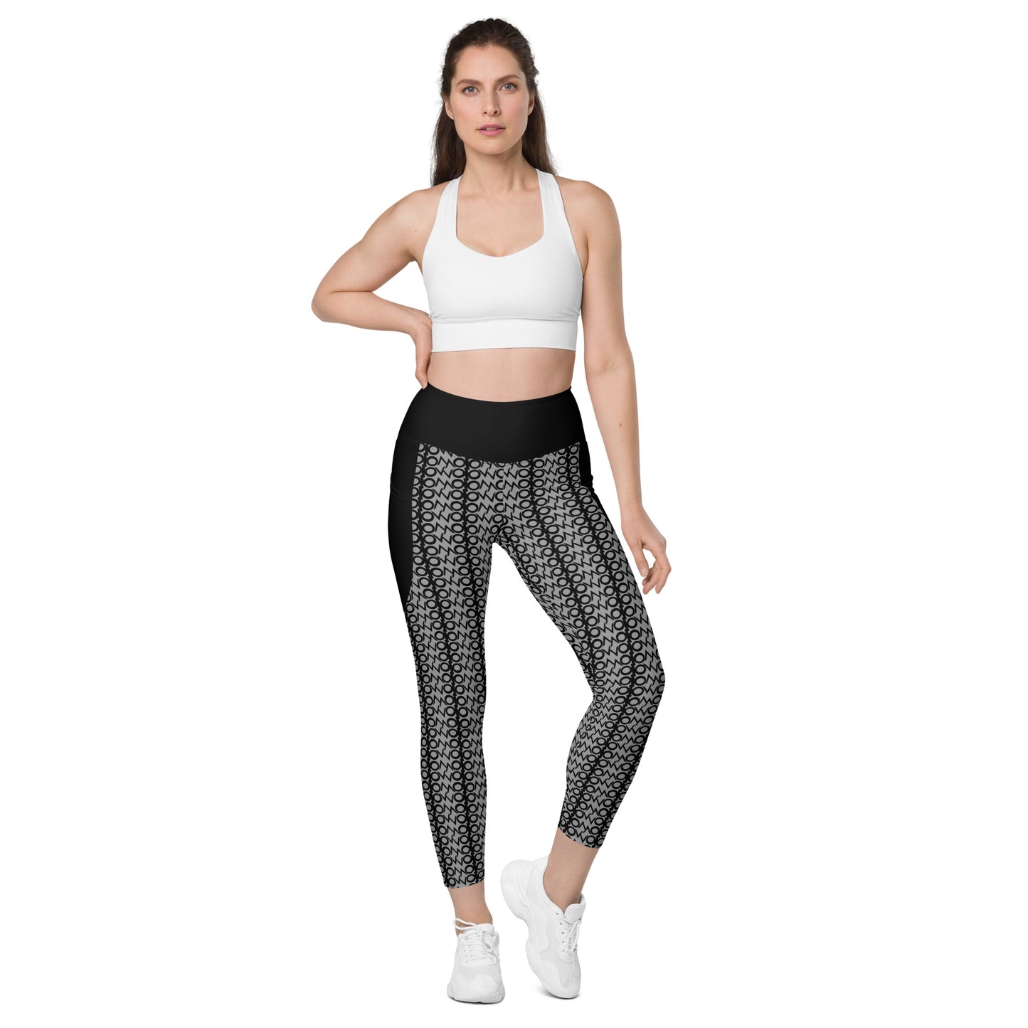 I.O.V-SPS23 Grey Leggings with pockets