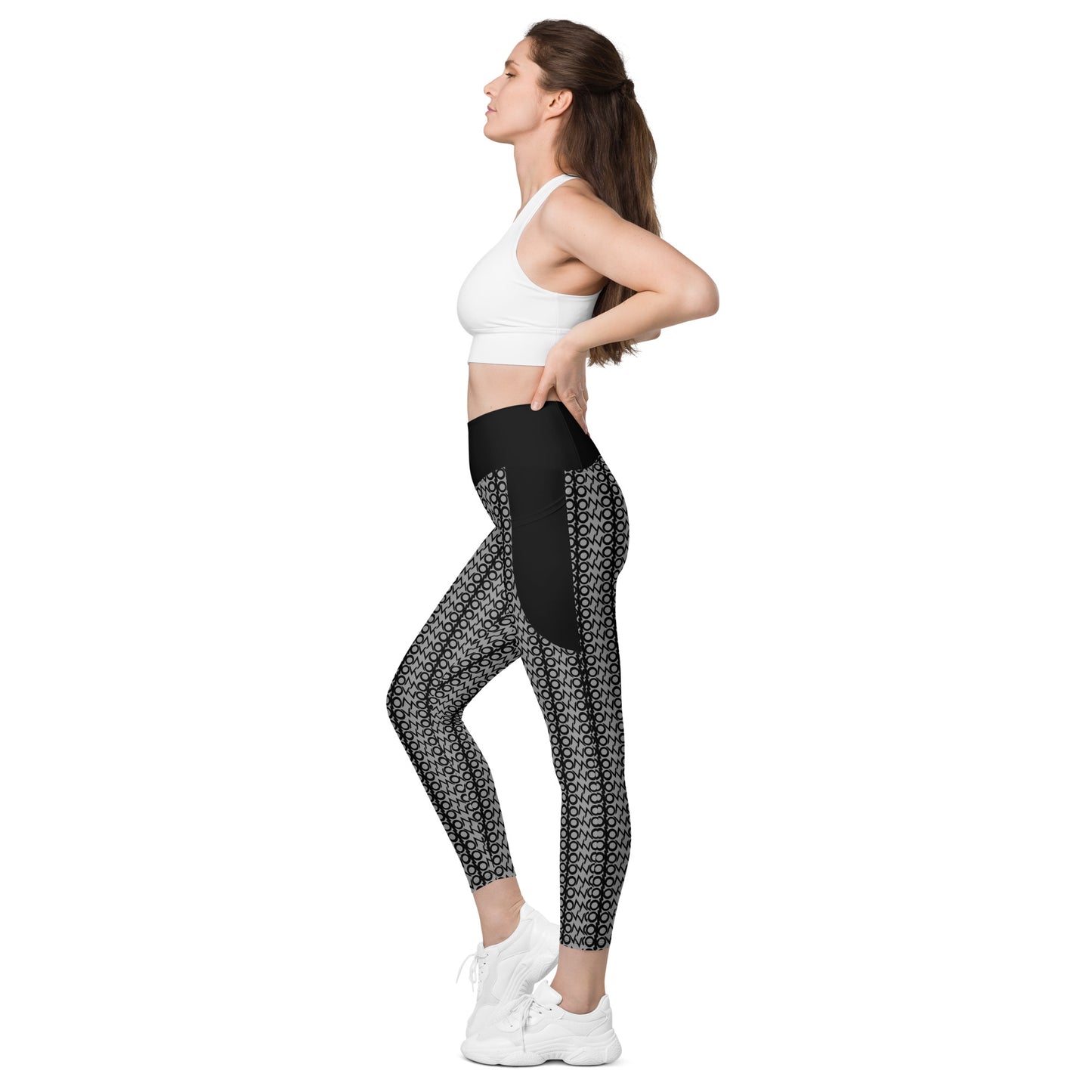 I.O.V-SPS23 Grey Leggings with pockets
