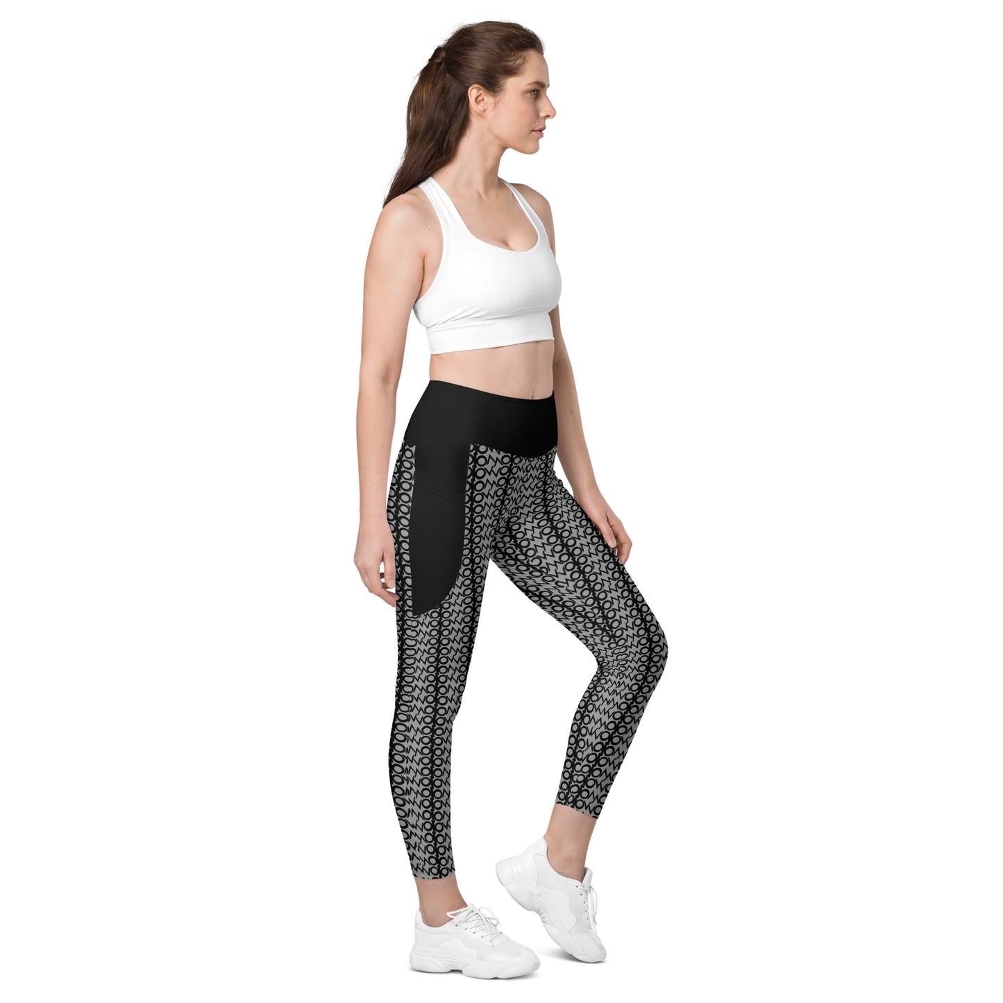 I.O.V-SPS23 Grey Leggings with pockets