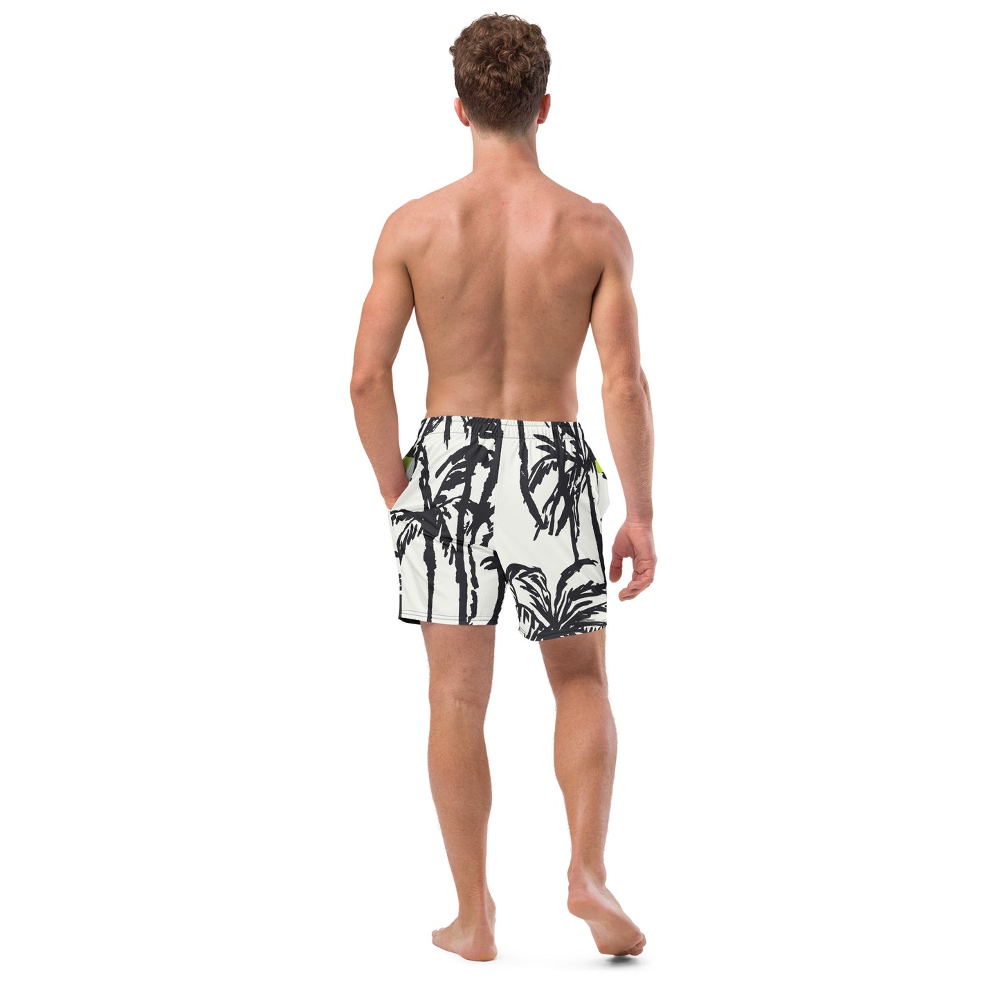 I.O.V-SPS24 TROPBW All-Over Print Recycled Swim Trunks