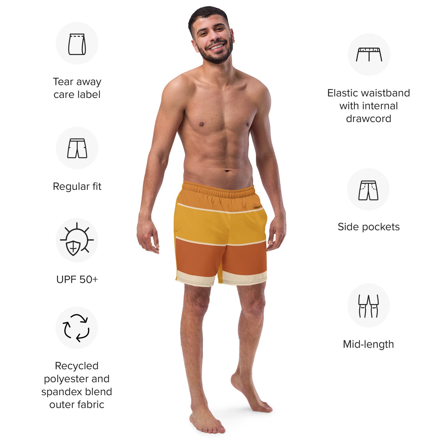 I.O.V-SPS24 STORGLB All-Over Print Recycled Swim Trunks