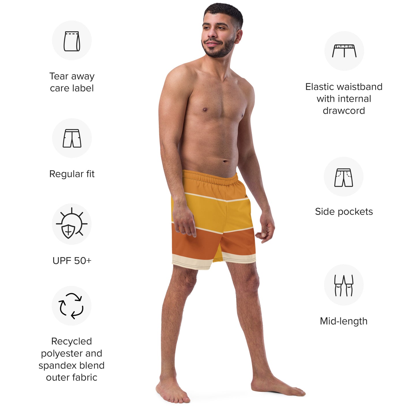 I.O.V-SPS24 STORGLB All-Over Print Recycled Swim Trunks
