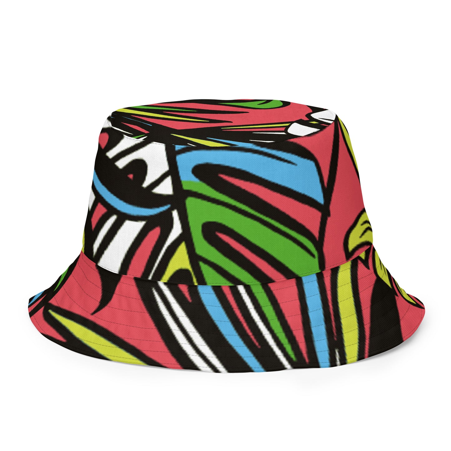 I.O.V-SPS23 Tropics Red Reversible bucket hat
